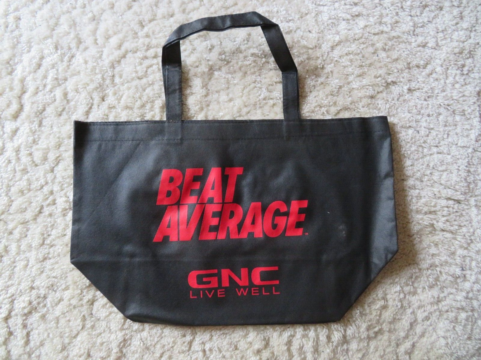 (3) Count Lot GNC Reusable Shopping Tote Bags 20″ x 12″ x 8″ Beat Average