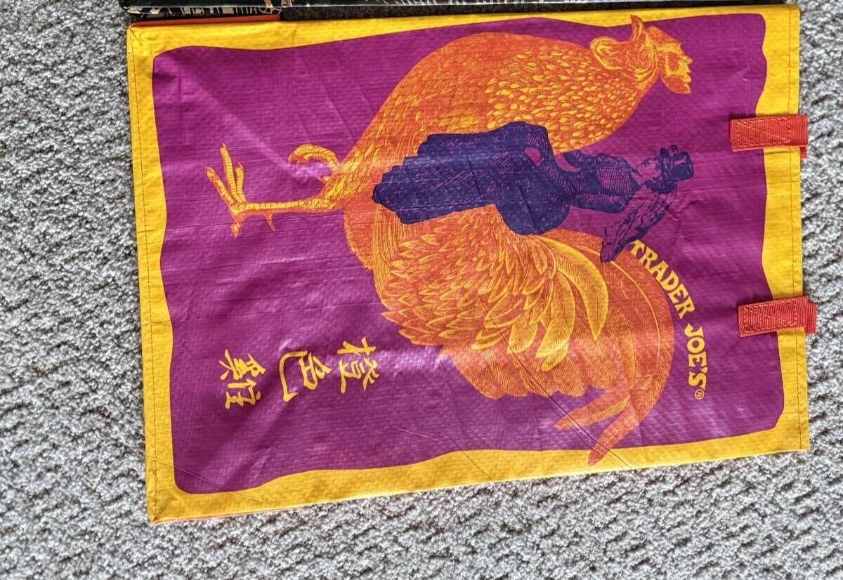 Trader Joe’s Mandarin Orange Chicken Rare Reusable Shopping Bag New With Tags!