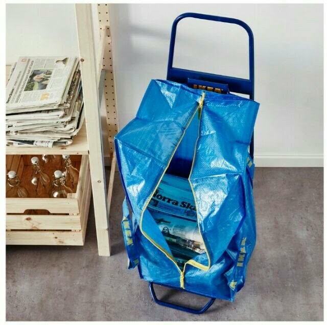x4 IKEA ORIGINAL FRAKTA CARRIER LAUNDRY / SHOPPING BAG XL @76L @20gallon