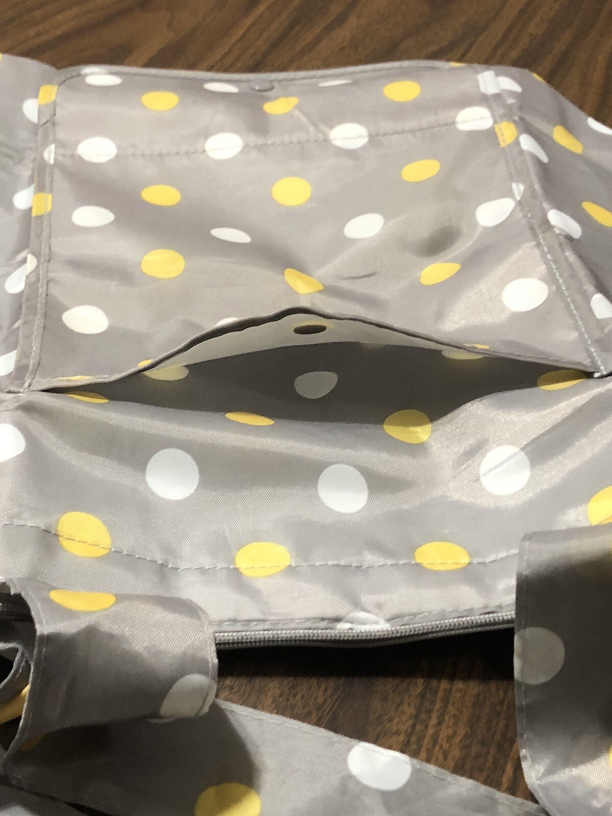 Sachi Insulated Bag Tote Foldable Snap Lunch Zipper Pocket Pot Luck Tailgate