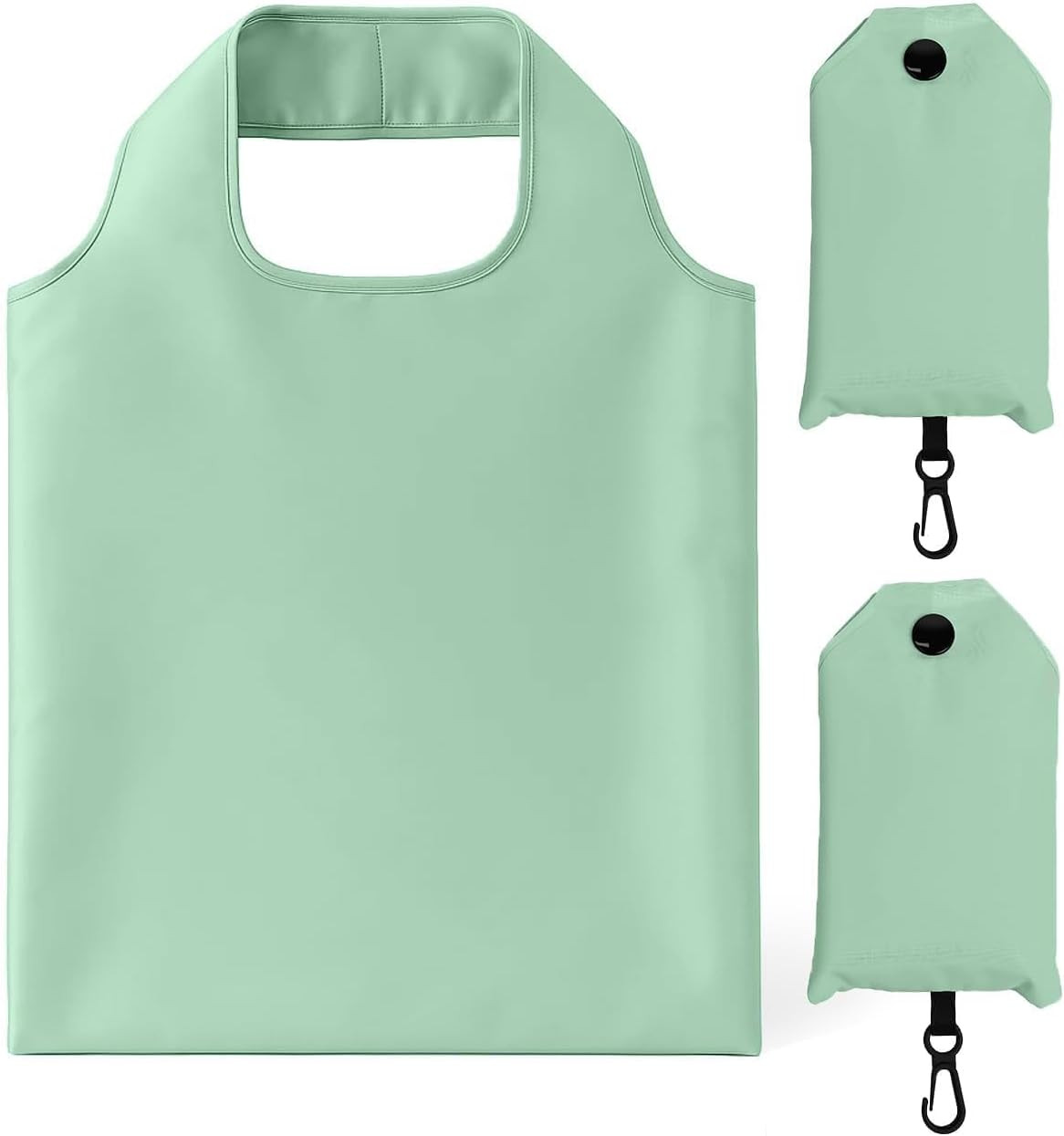 2 Pack Foldable Shopping Bag, Waterproof Reusable Grocery Tote Bag Holder,Nylon(