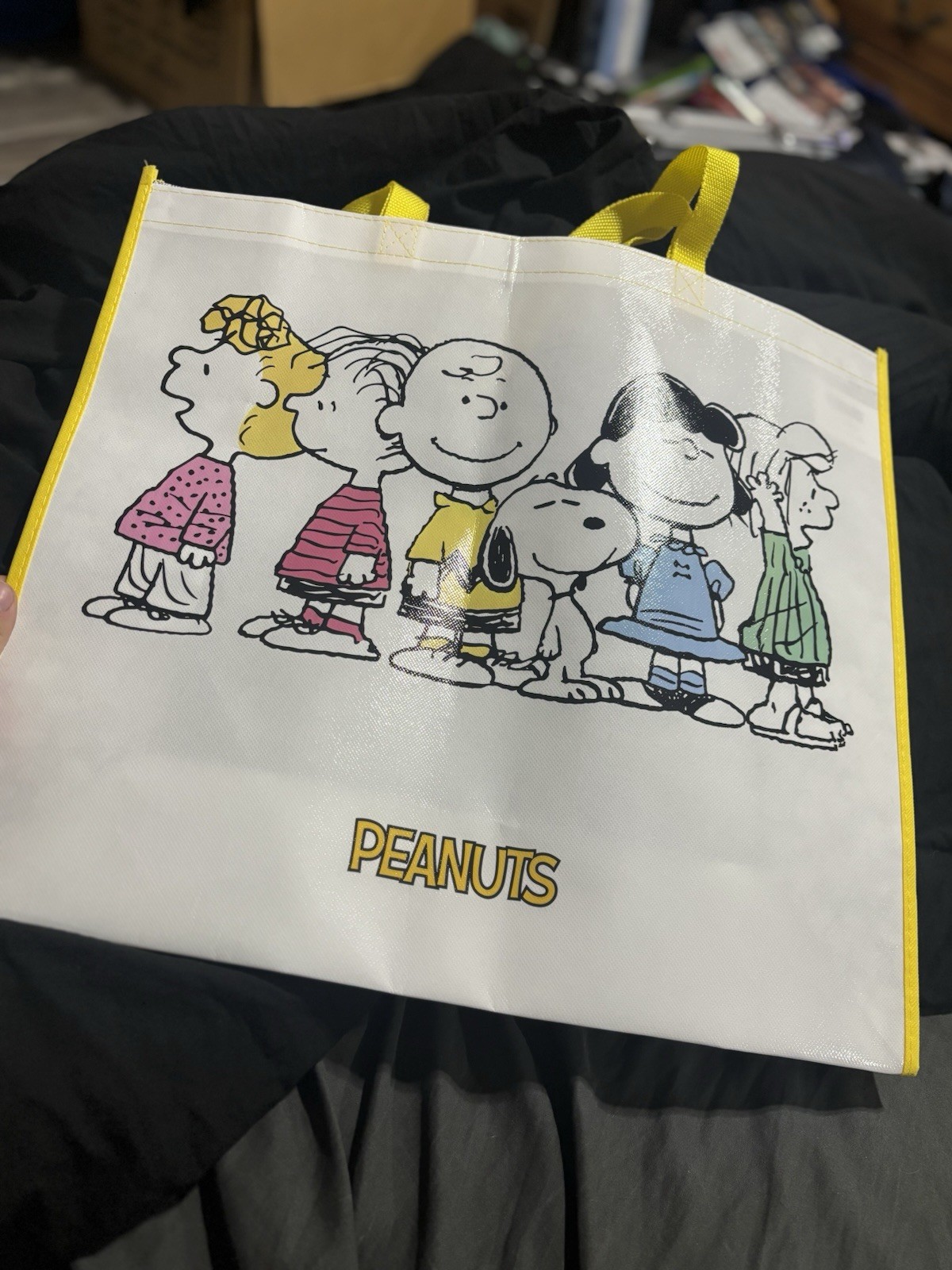 Peanuts Gang New Reusable Shopping Bag Grocery Travel Bag 19.5″x17.5″x7.25″