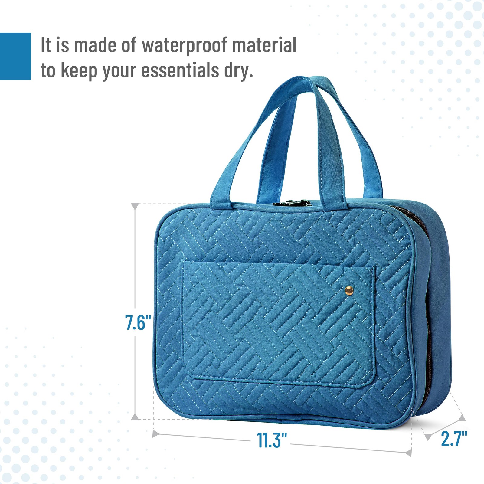 Ms. Pen- Travel Toiletry Bag Organizers, Teal, Makeup for Teal