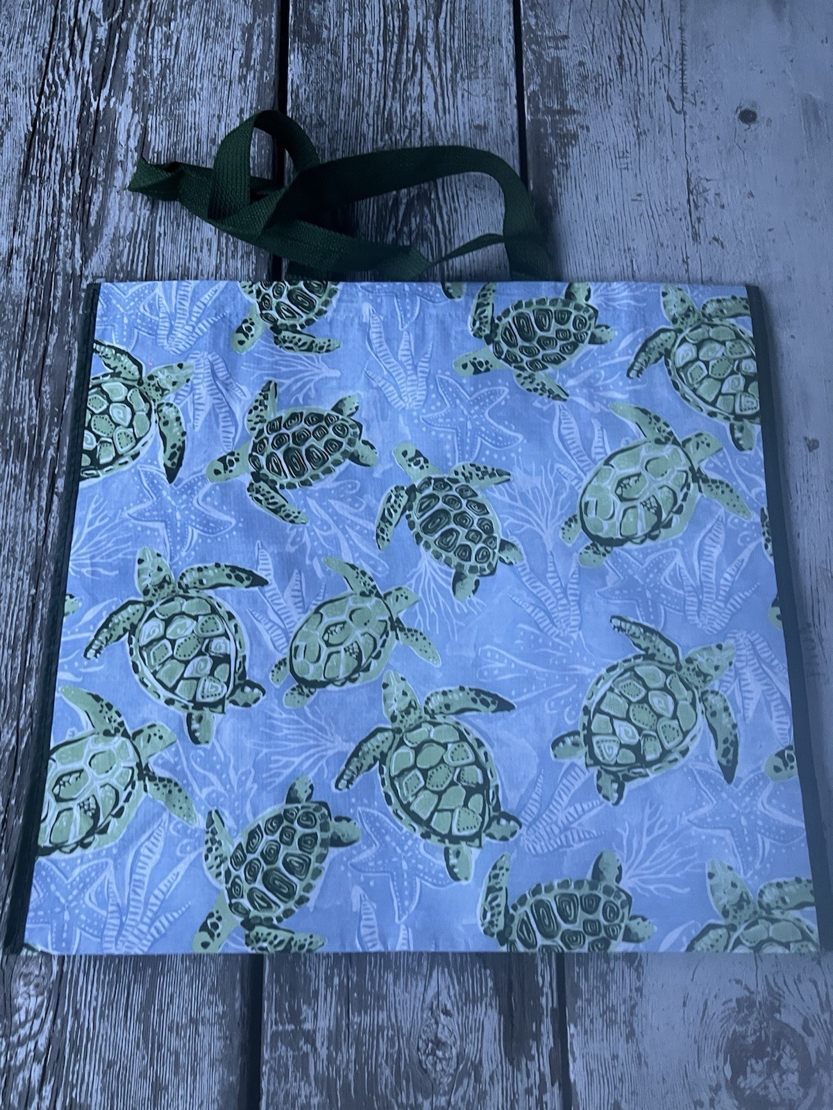 HAWAIIAN HONU TURTLE REUSABLE SHOPPING BAG BEACH BAG / BEACH TOTE