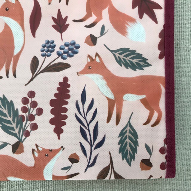 Novelty Fox in Leaves Reusable Tote Bag Foxhunters FoxLovers NatureFall Pristine