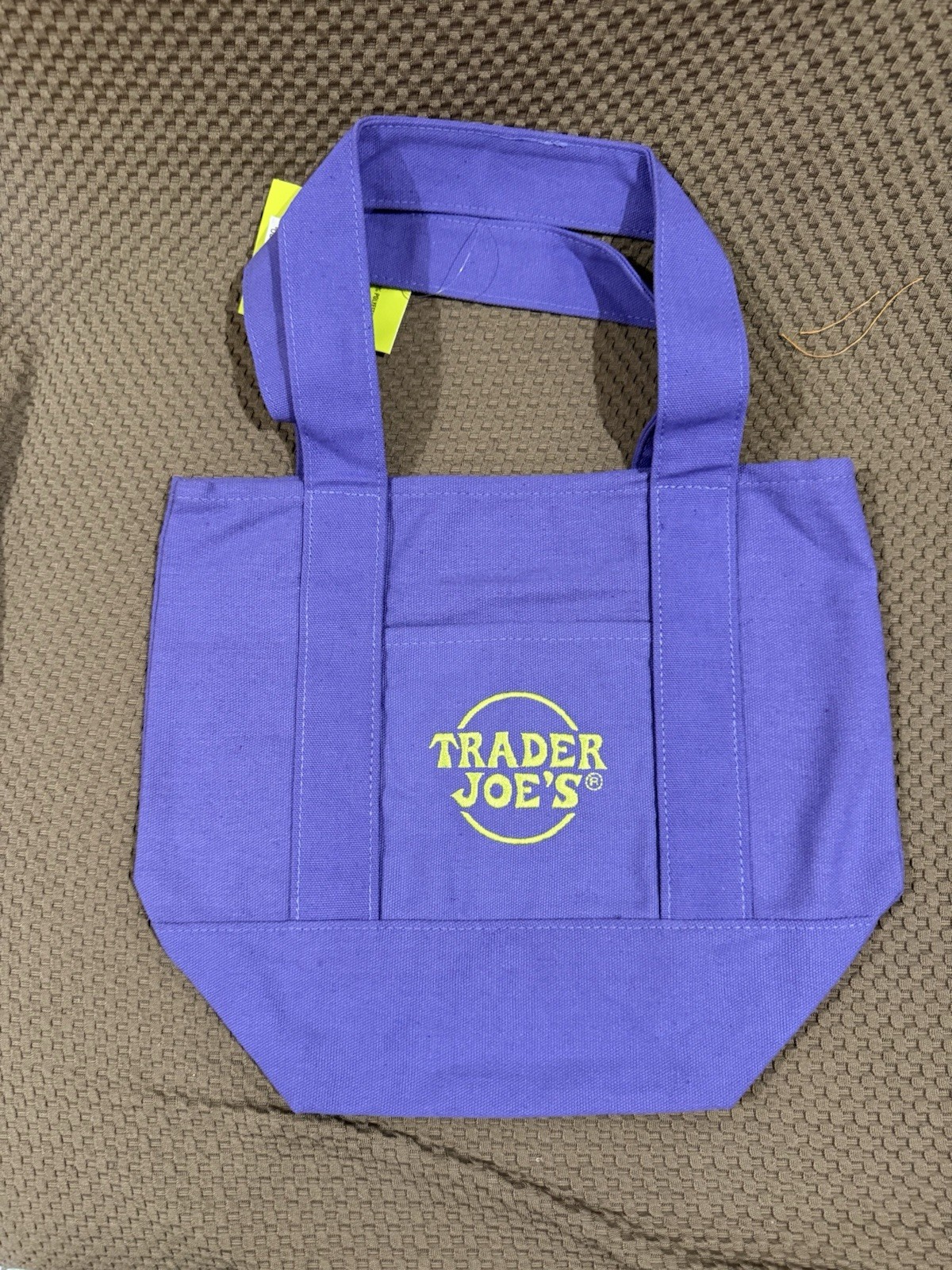 Trader Joes Mini Canvas Tote Bag Set of 4 Halloween Black Purple Orange Tricolor
