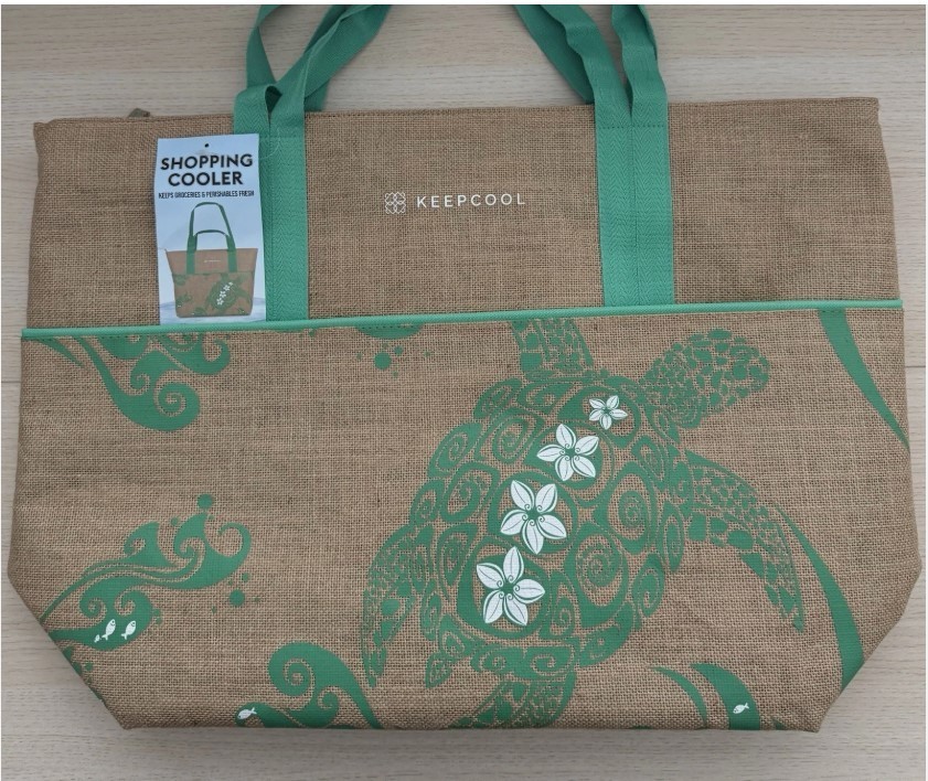 NEW Hawaii Costco Shopping Bag KeepCool Vega Hawaiian Honu Print Cooler Bag