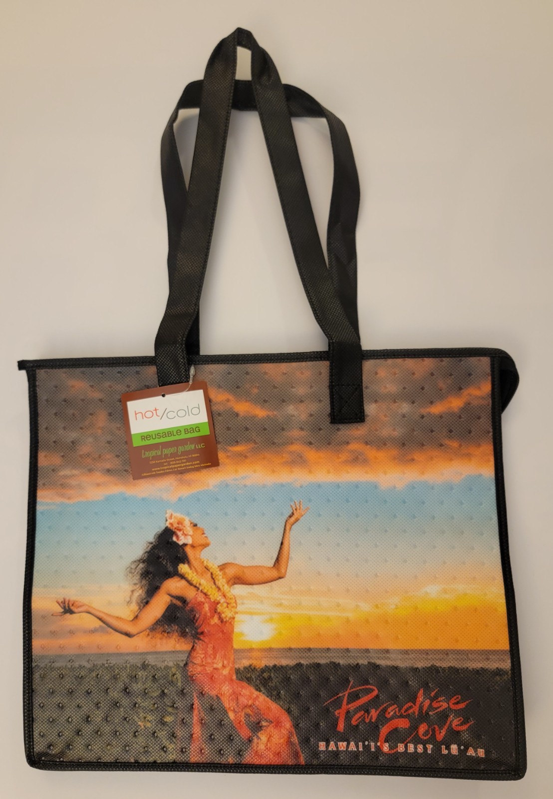NWT Hawaii Luau Paradise Cove Insulated Tote Hula Fire Dancer Bag Beach Tro 6254