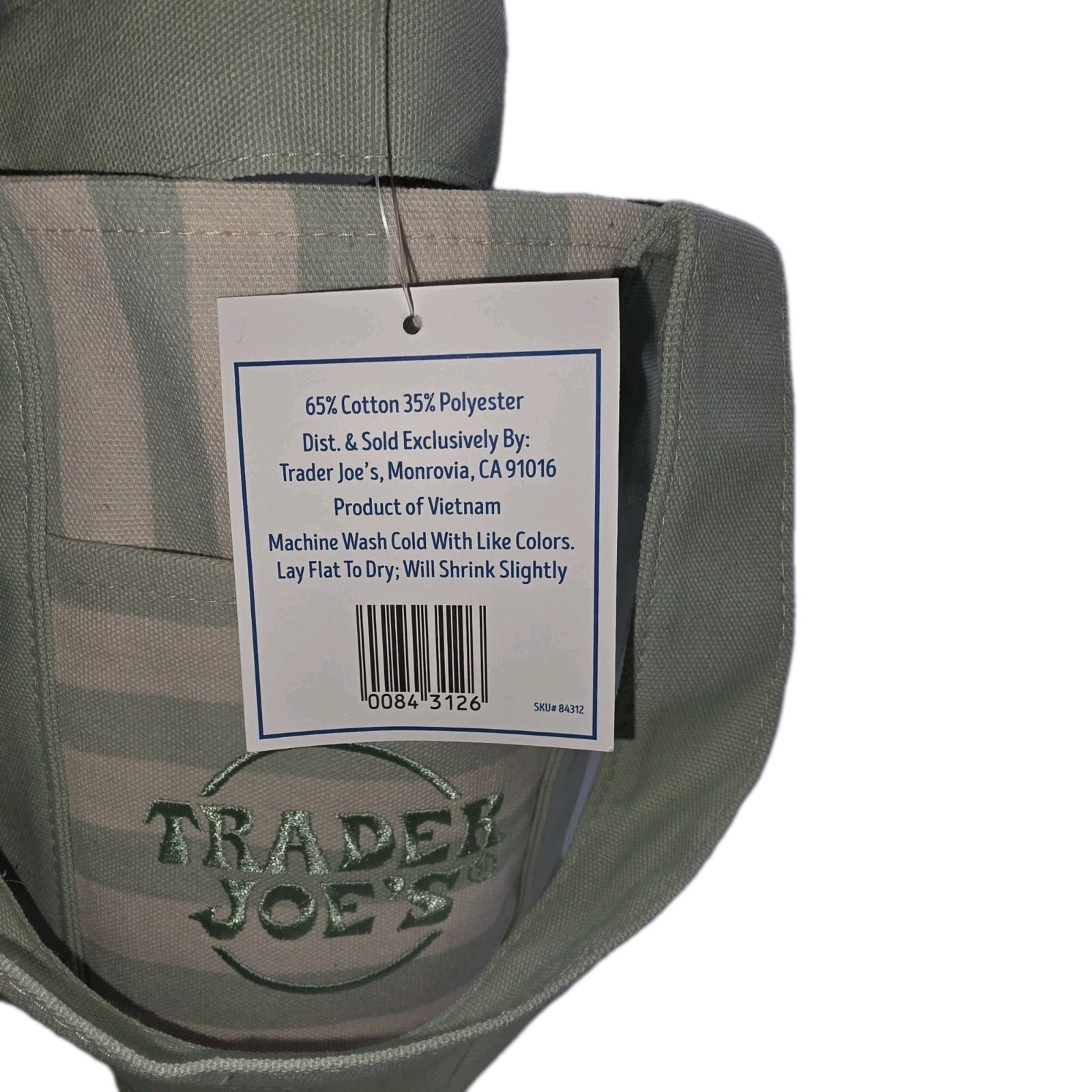 Trader Joes Striped Tote