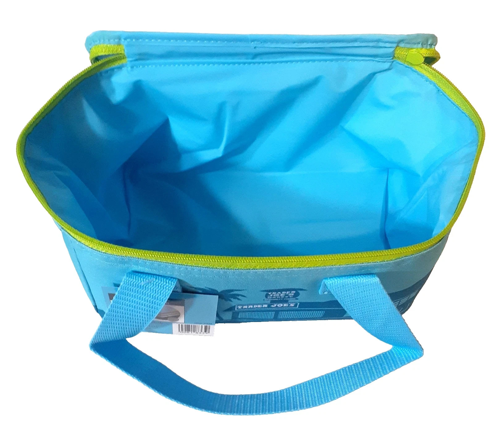 Combo of Trader Joe’s Sardine Tote & 1.5 Mini Insulated Lunch Bag in Pastel Blue