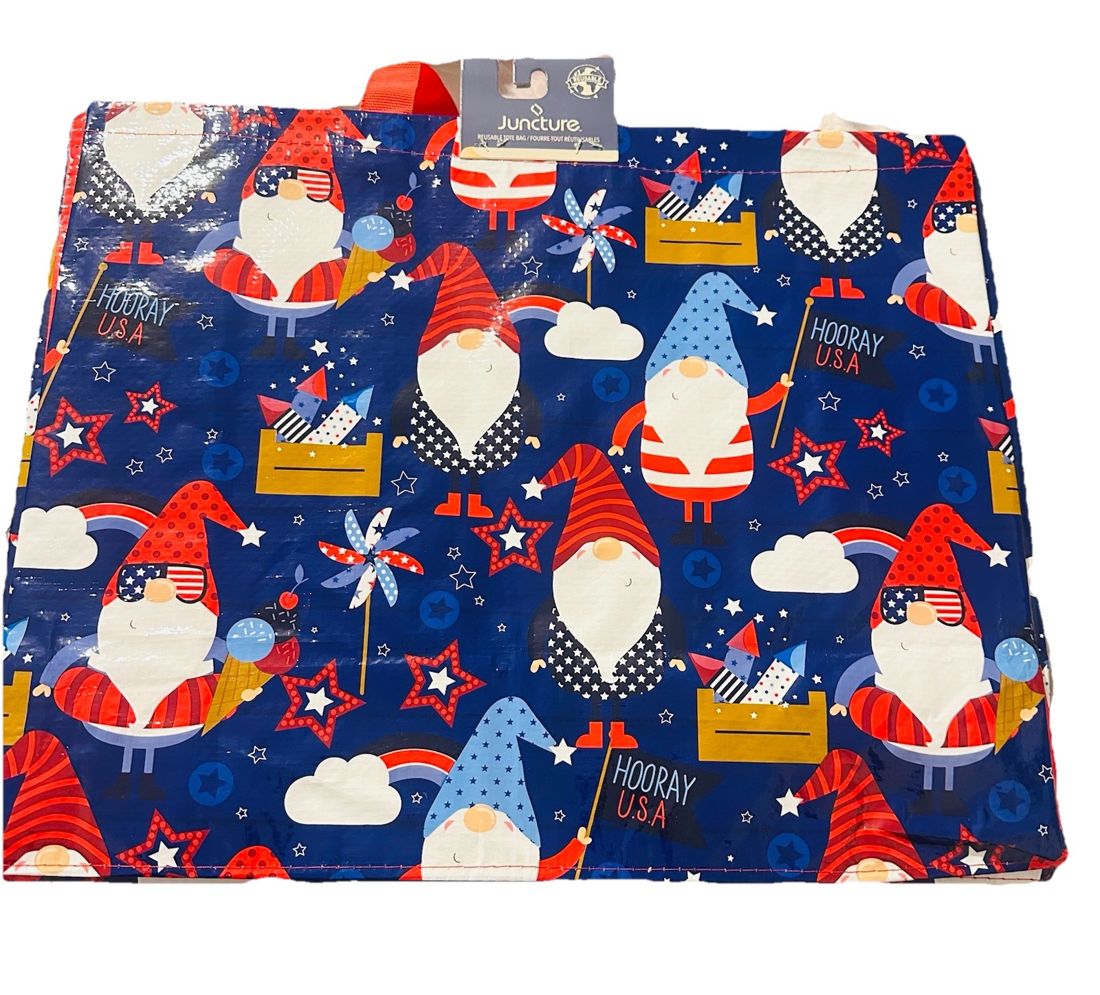 Juncture 14x14x6in Party Patriotic Holiday 4th Of July W/Handles.