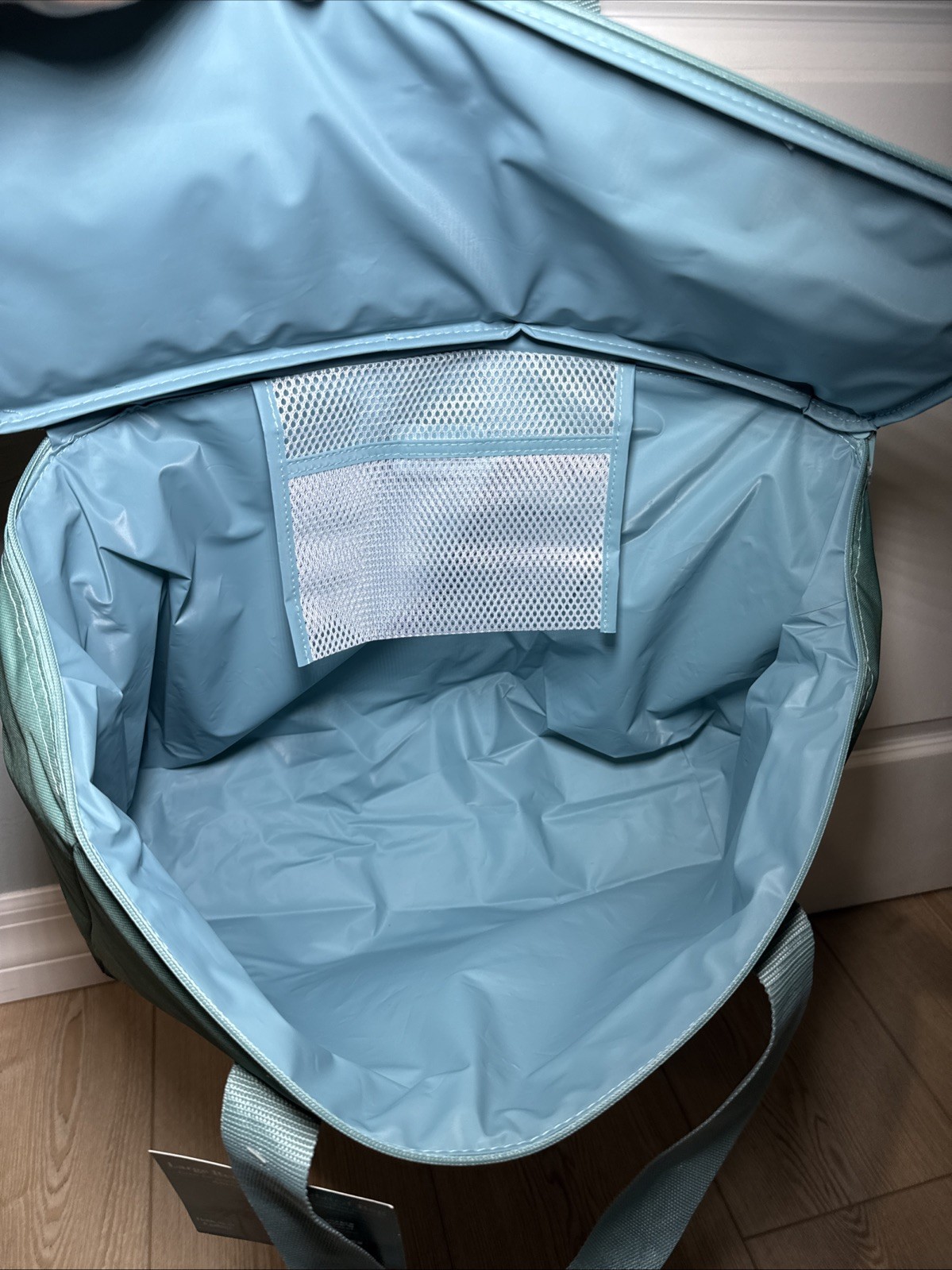 Trader Joe’s 8 Gallons Reusable Bag Cooler Large Insulated Tote Dusty Blue NWT