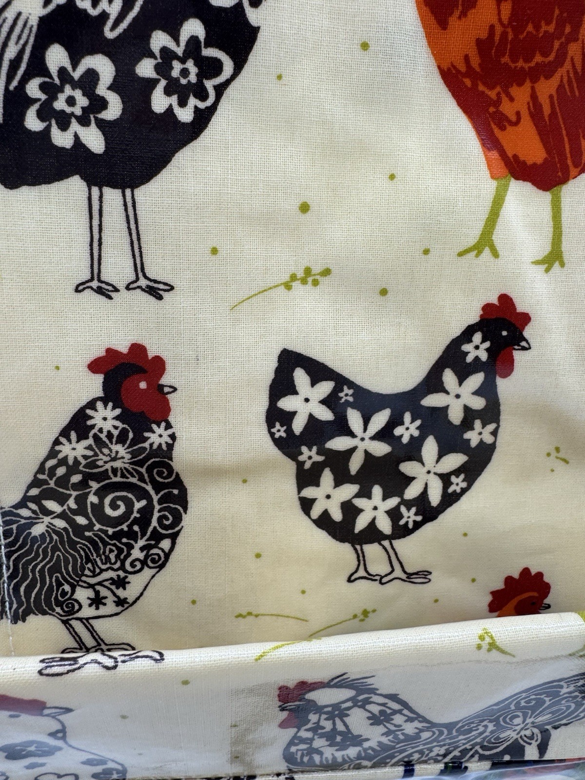 Ulster Weavers PVC Mini / Small Gusset Rooster Tote Bag 609ROO NWT