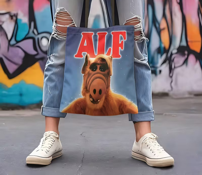 ALF 1980’s Comedy TV Show Reusable Tote Shopping Bag Double Handles Free Post #B