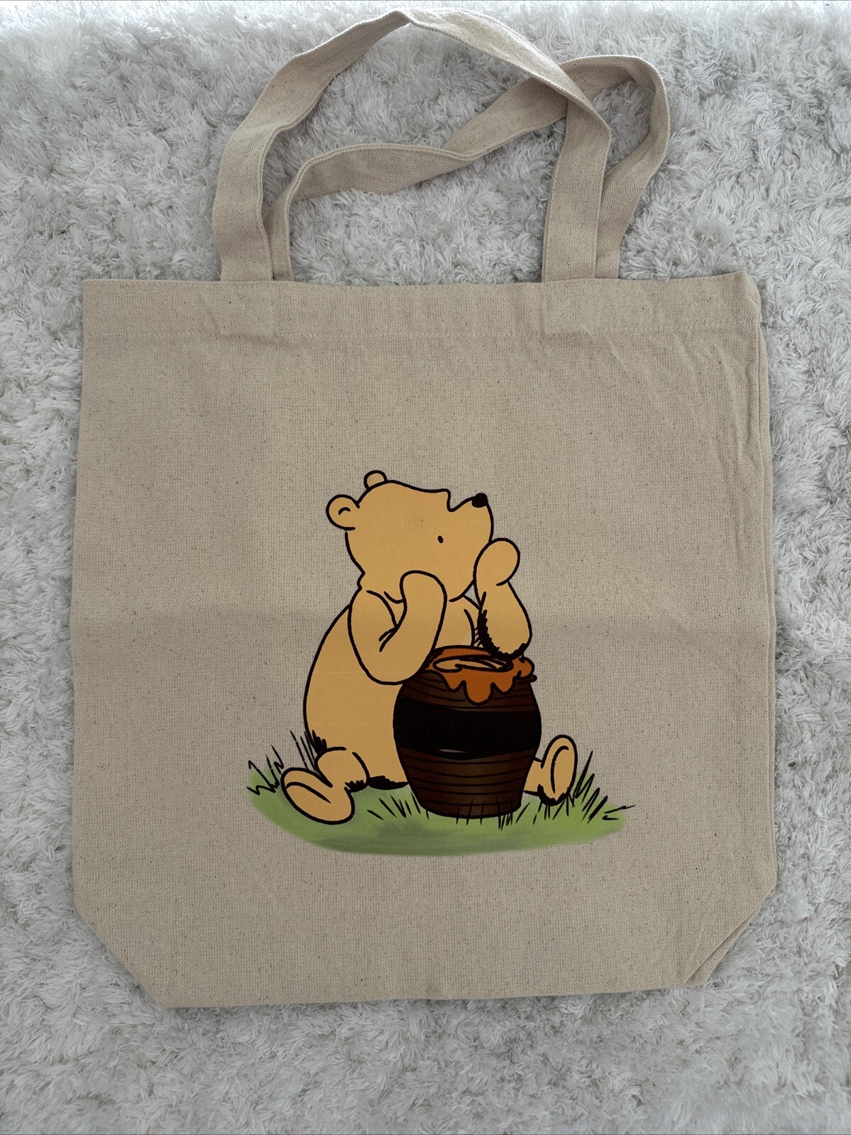 Classic Pooh 13×13 Beige Tote Bag