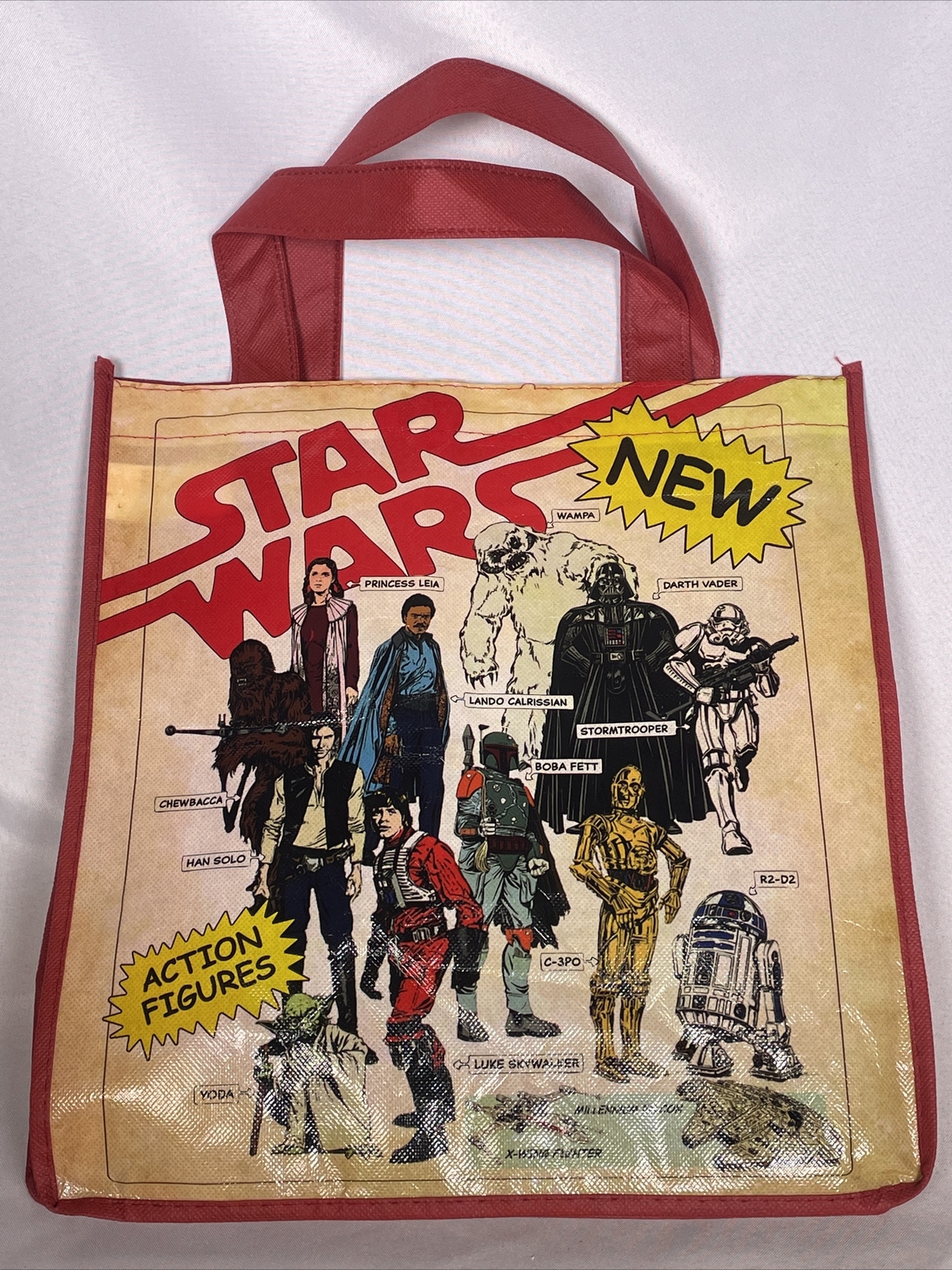 Star Wars Vintage Kenner Action Figures Reusable Canvas Eco Shopping Tote Bag