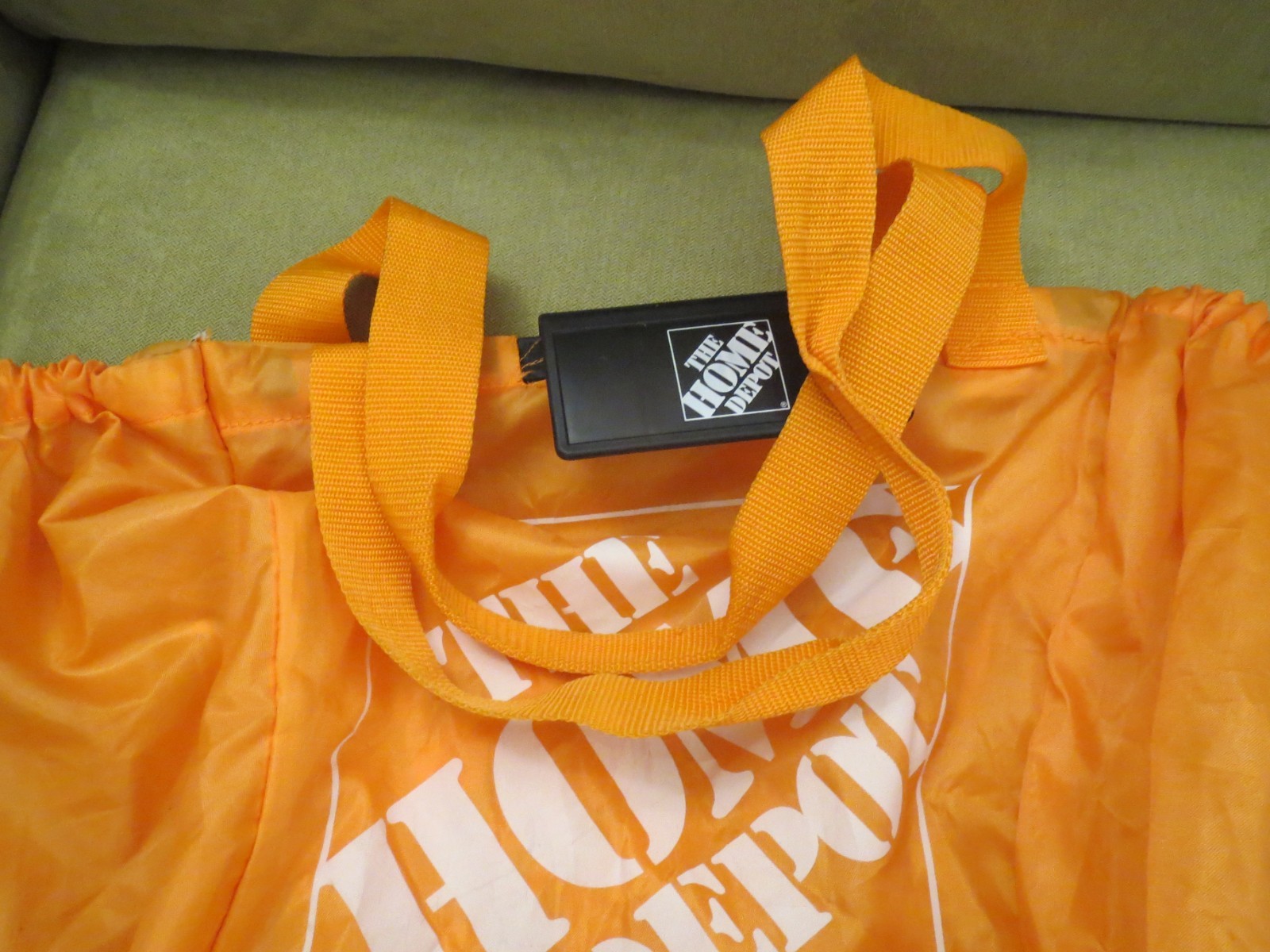 Home Depot Carryalls Heavy Duty Reusable Bag, Attach to Shopping Cart, SEE NOTES