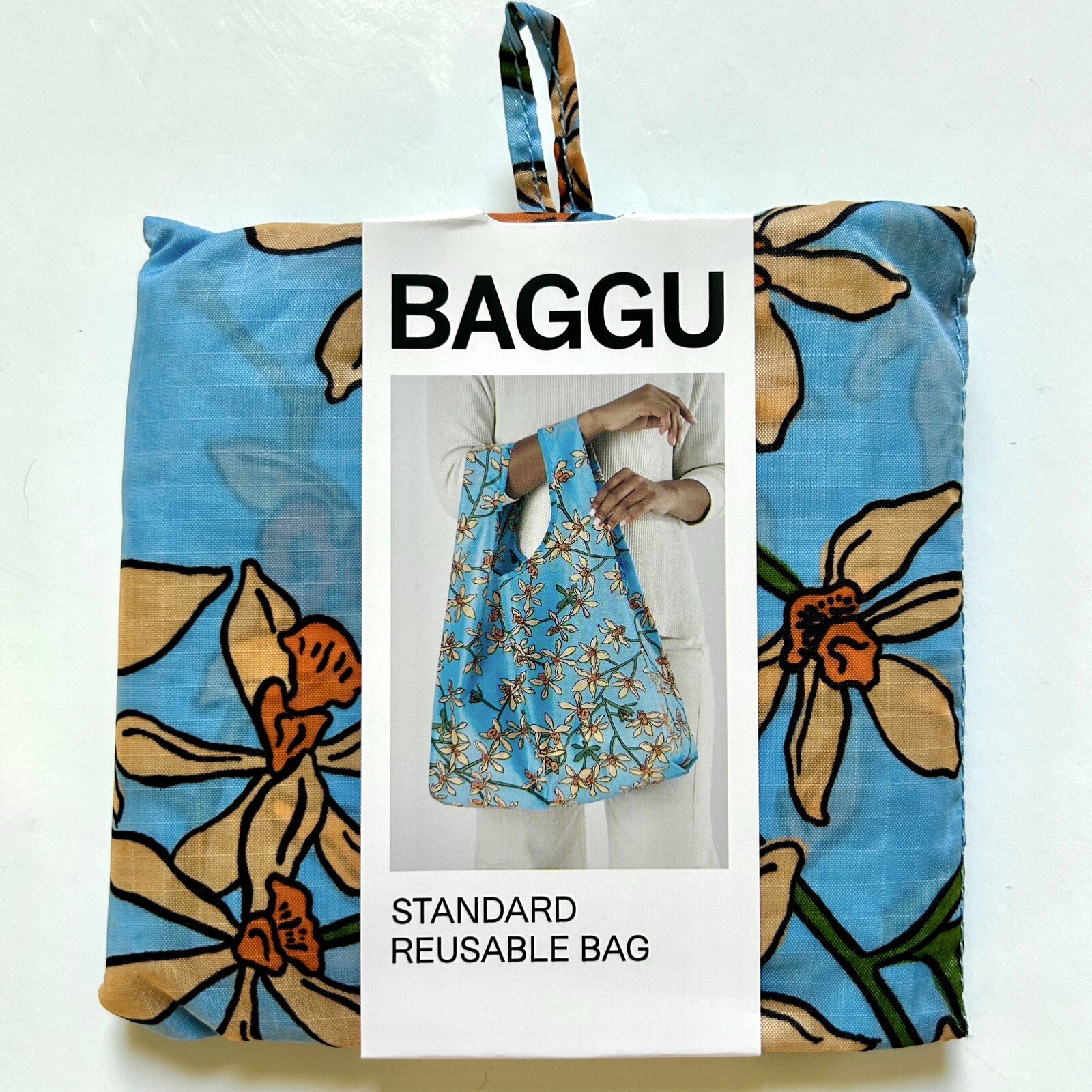 NEW! Baggu STANDARD BAG in “Orchid” Floral — Recycled Nylon SOLD OUT + RARE!