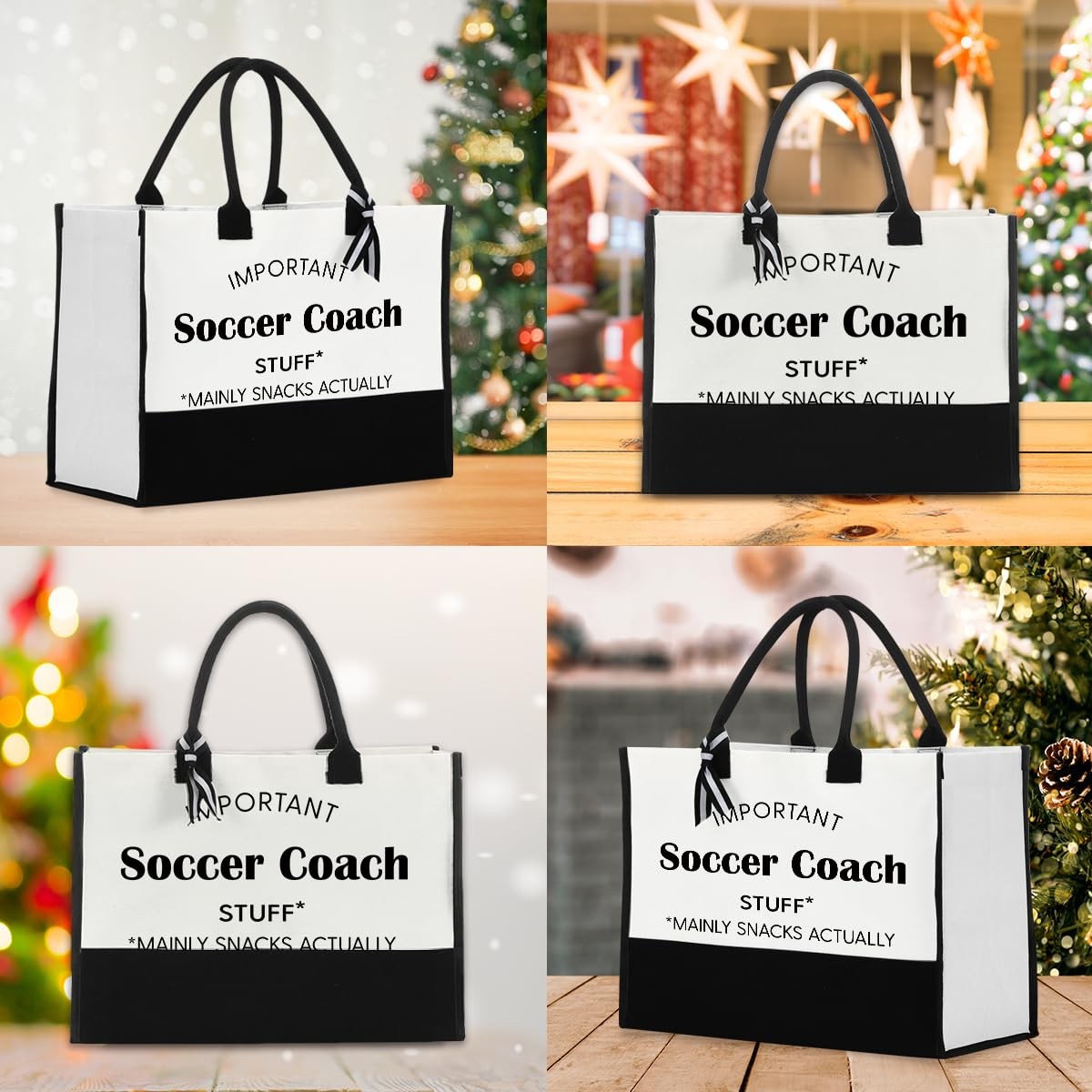 Soccer Trainer Coach Tote Bags for for Sports Competition Game Day Outfits fo…