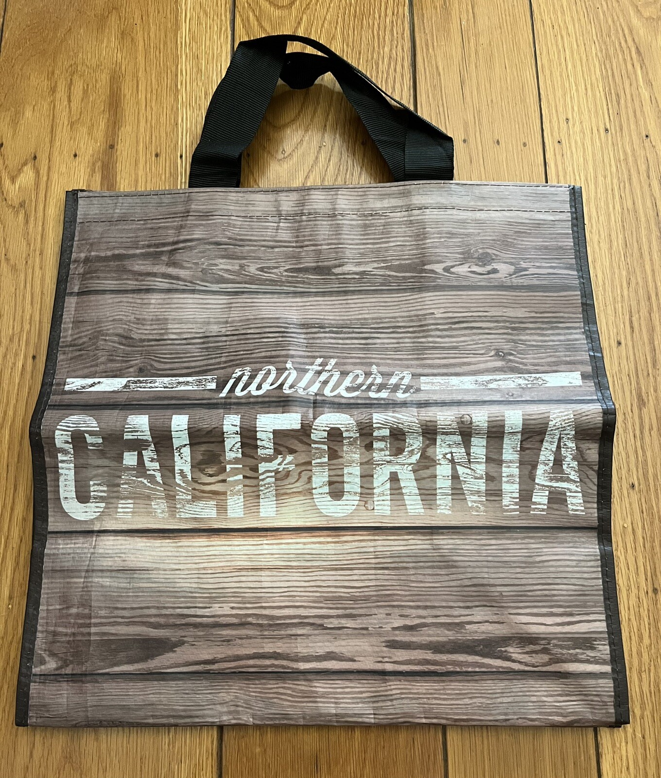 Keep Cool Bag Tote Northern California Wood Pattern – Large 16″ x 16″ x 9”