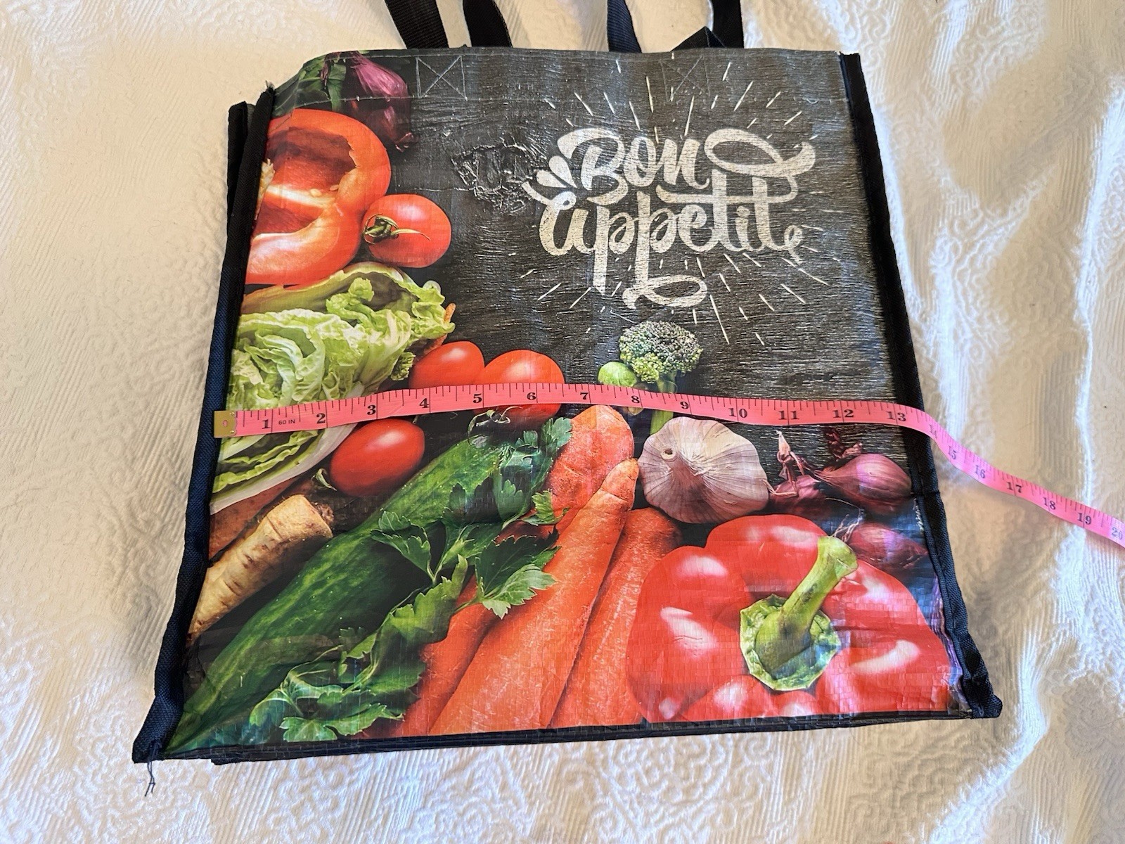 Large reusable shopping tote bag viral tote bag Bon Appetite Brooklyn Fare Stop