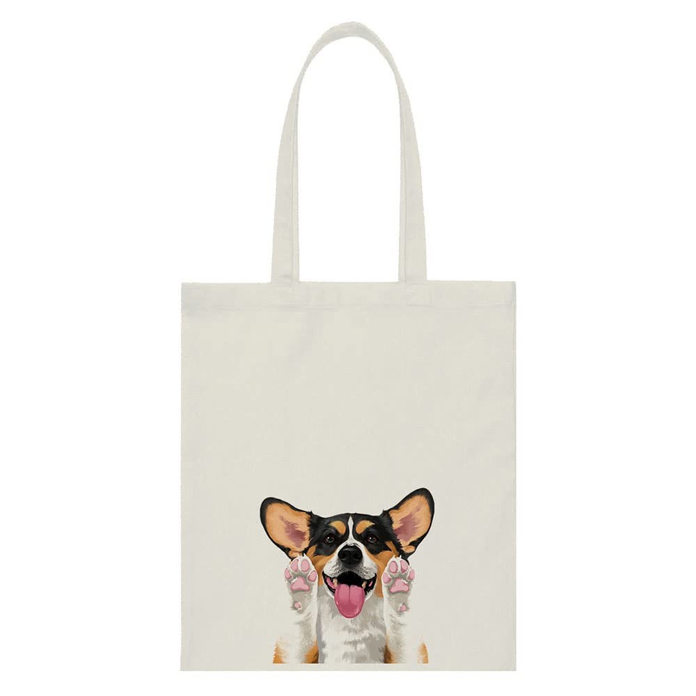 Reusable Canvas Tote Bag for Girls, Beach Bag, Grocery Shopping Bag, Shoulder…