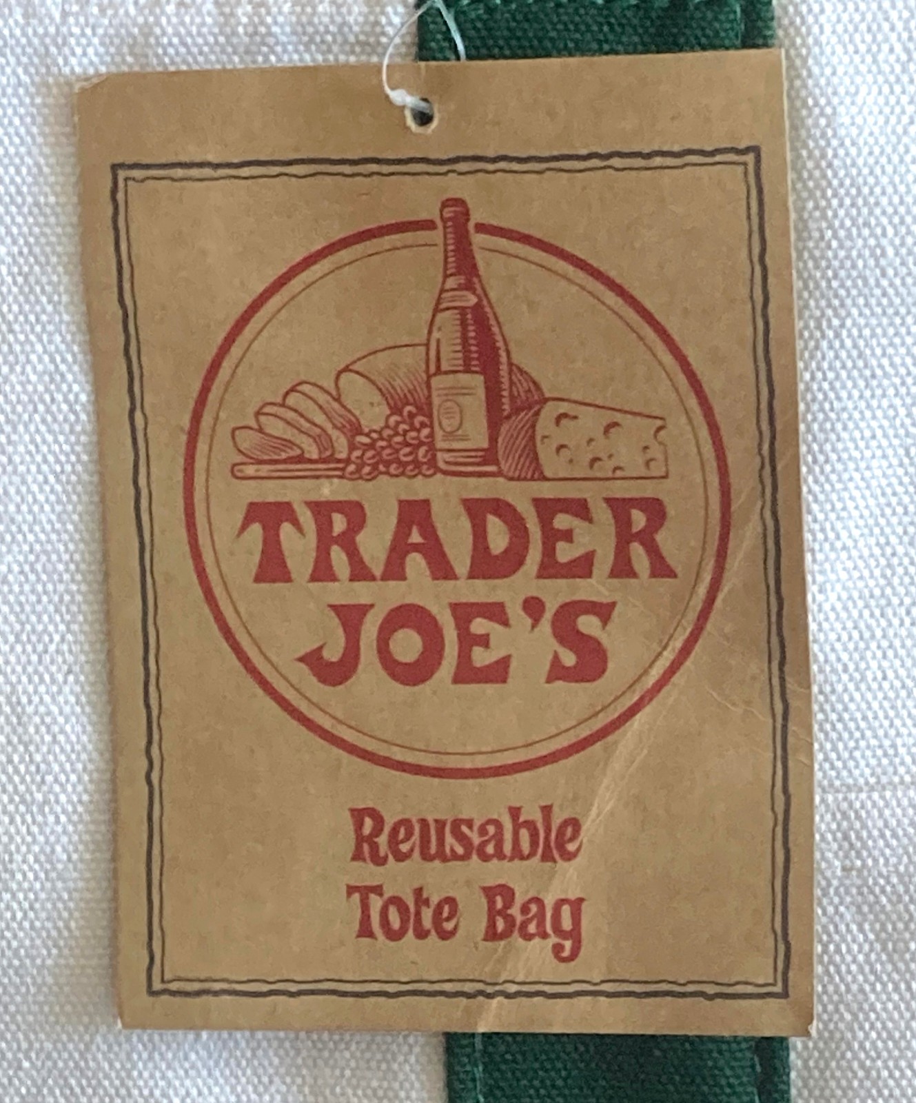 Trader Joe’s Canvas Tote Shopping Bag – LARGE GREEN – (NEW with TAGS!)