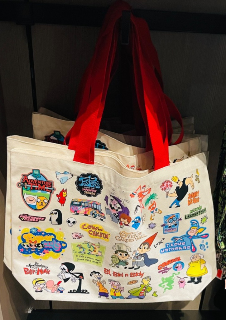 Warner Bros Studio Tour Hollywood CARTOON NETWORK CAST Tote Bag New