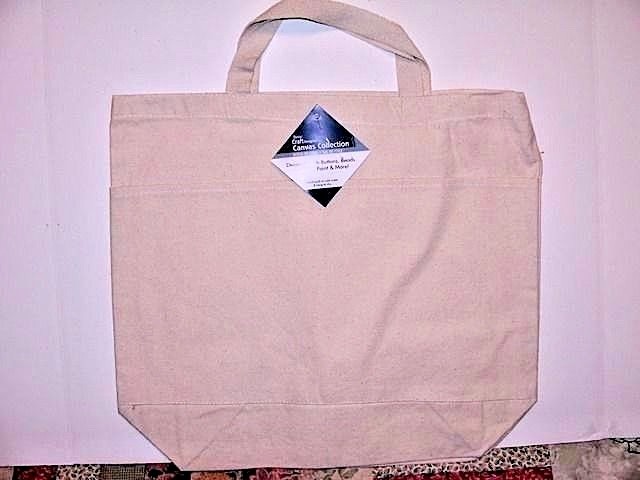 Canvas Utility TOTE BAG Darice Craft Designer Canvas DIY Project 19″x16.75×5.5″