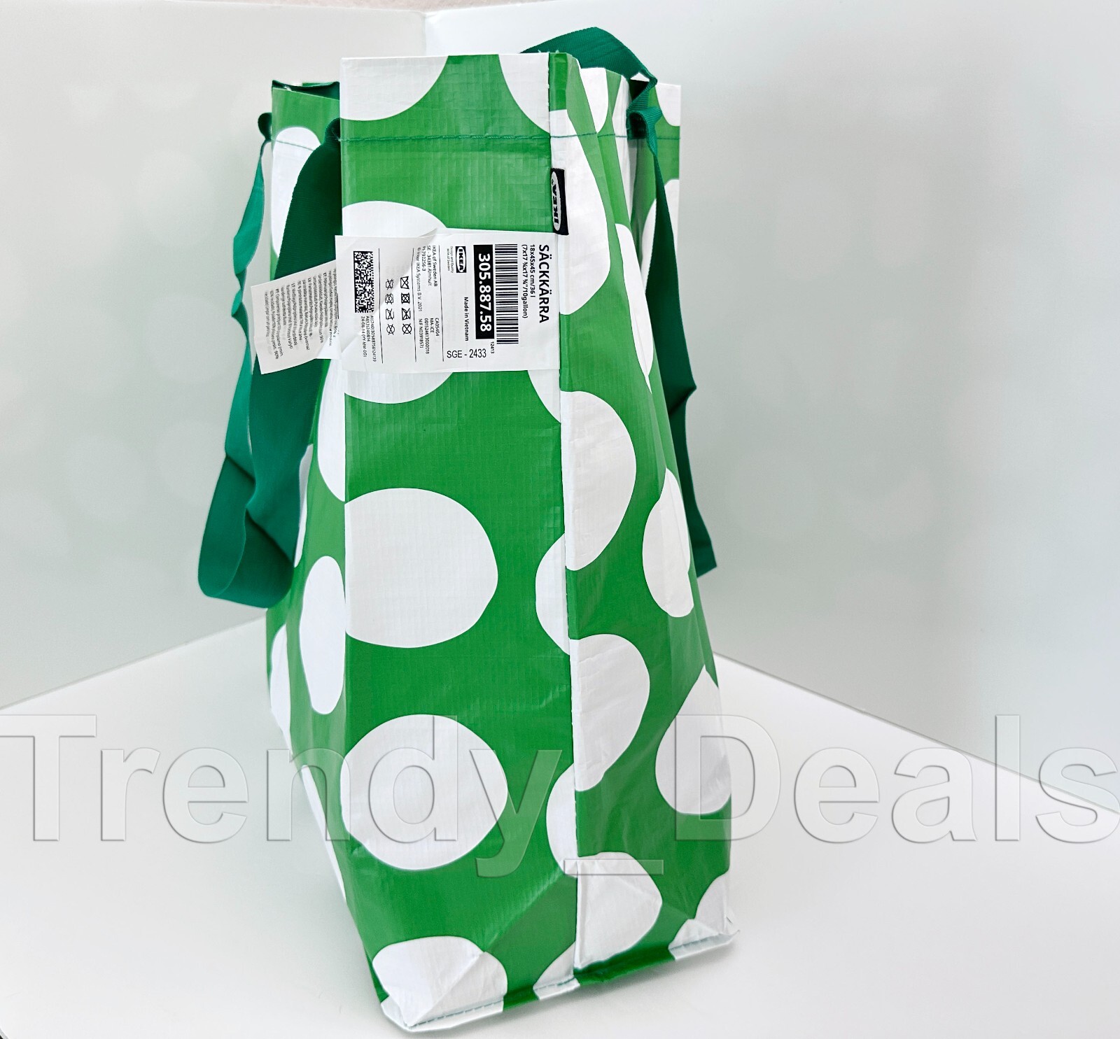 Ikea OMSESIDIG ÖMSESIDIG Large Shopping Bag Tote Bright Multicolor 19 gal