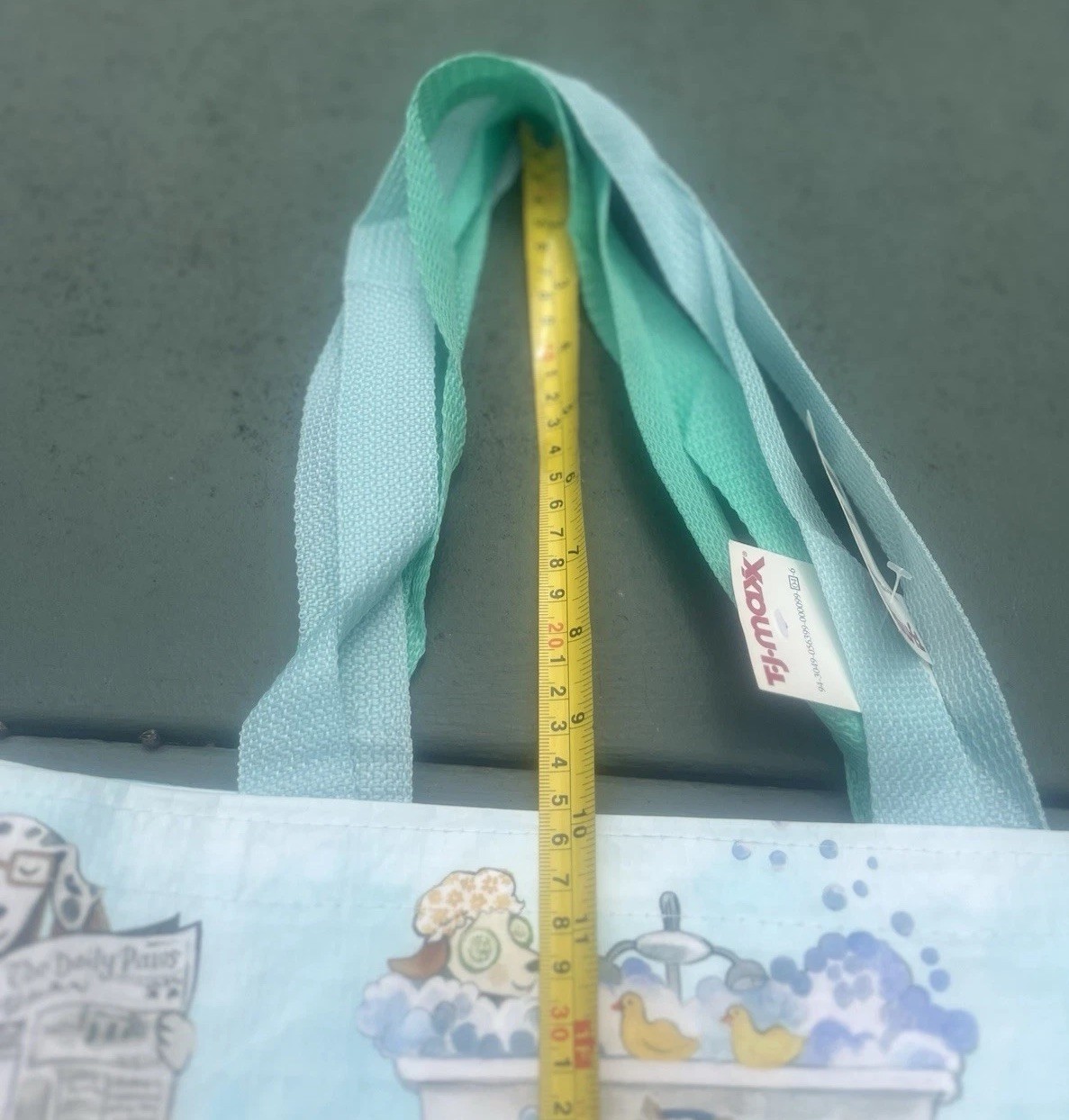 New Dog 🐶 Designs Lot Of 2 TJ MAXX REUSABLE SHOPPING Beach TRAVEL TOTE BAGS