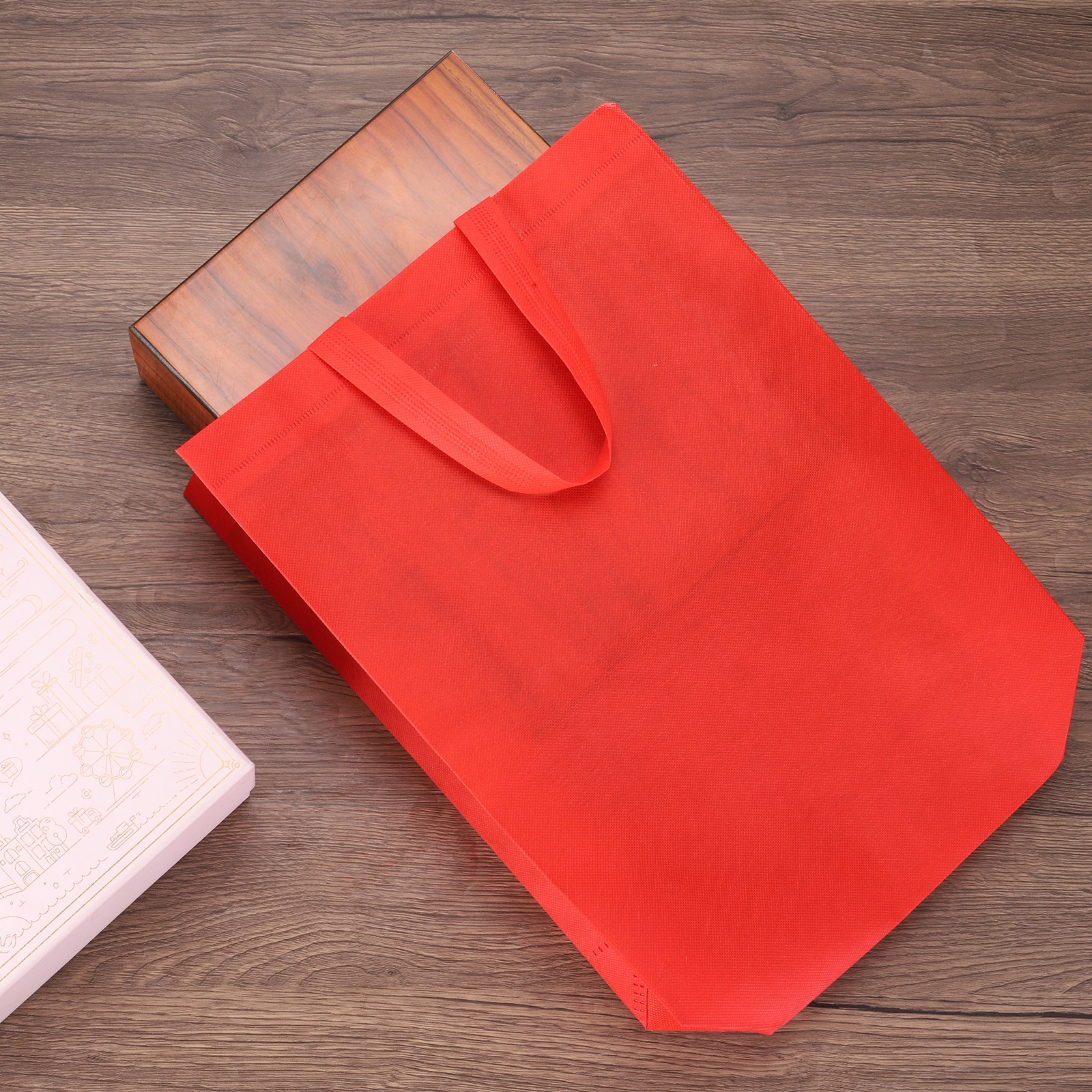 24Pcs Non-Woven Tote Bags, Reusable Gift Tote Bags 11.8 x 15 Inch Yellow