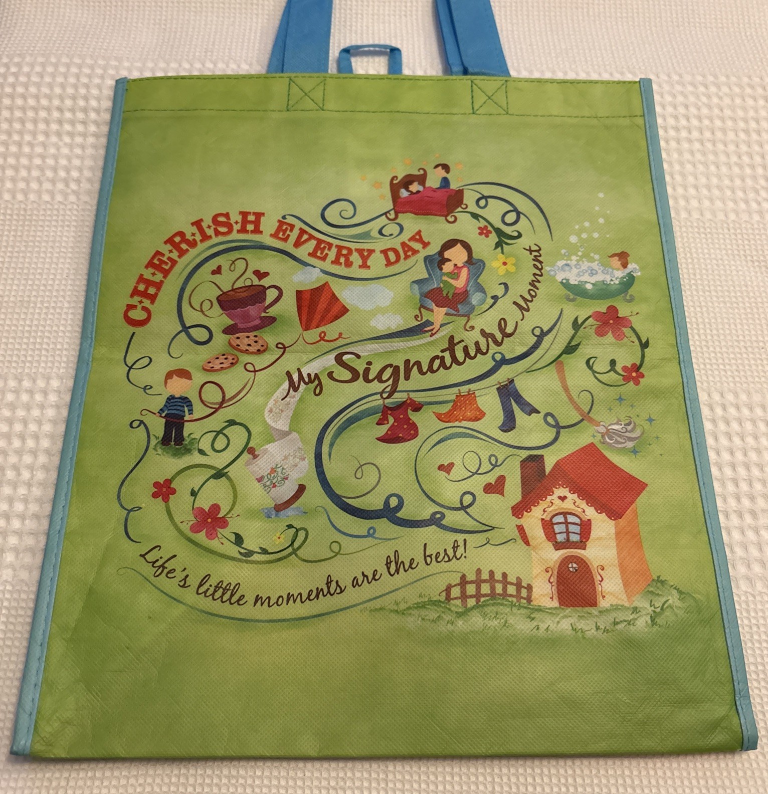 Safeway Signature Reusable Shopping Bag Tote Eco Family & Love NWOT