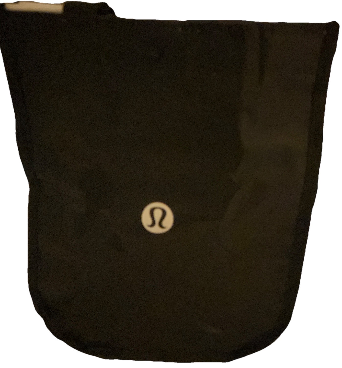 Lululemon Small Black And White Logo Reusable Shopping Bag