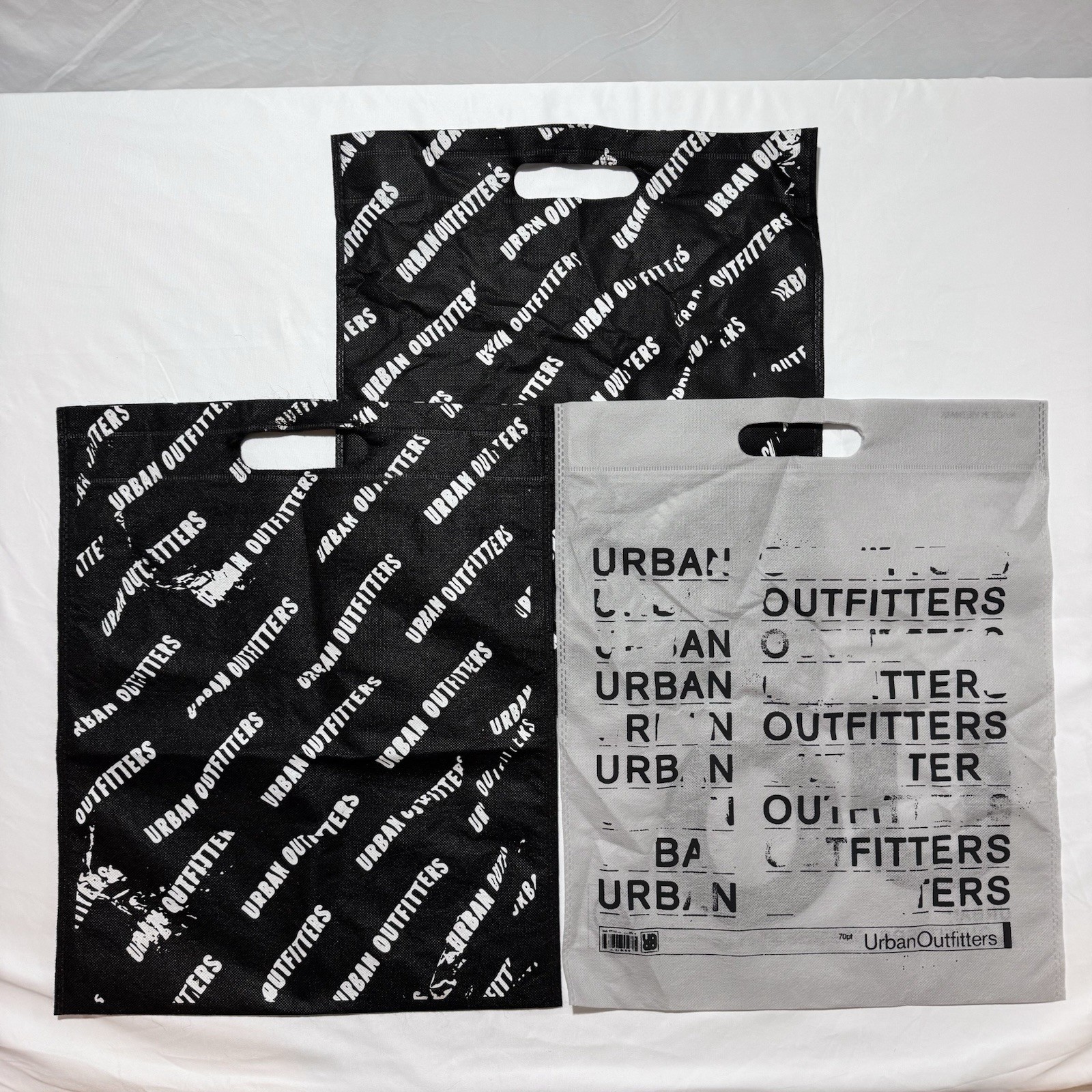 Urban Outfitters Reusable Bags Lot Of 3 UO Shopping Bags 14″ x 18″