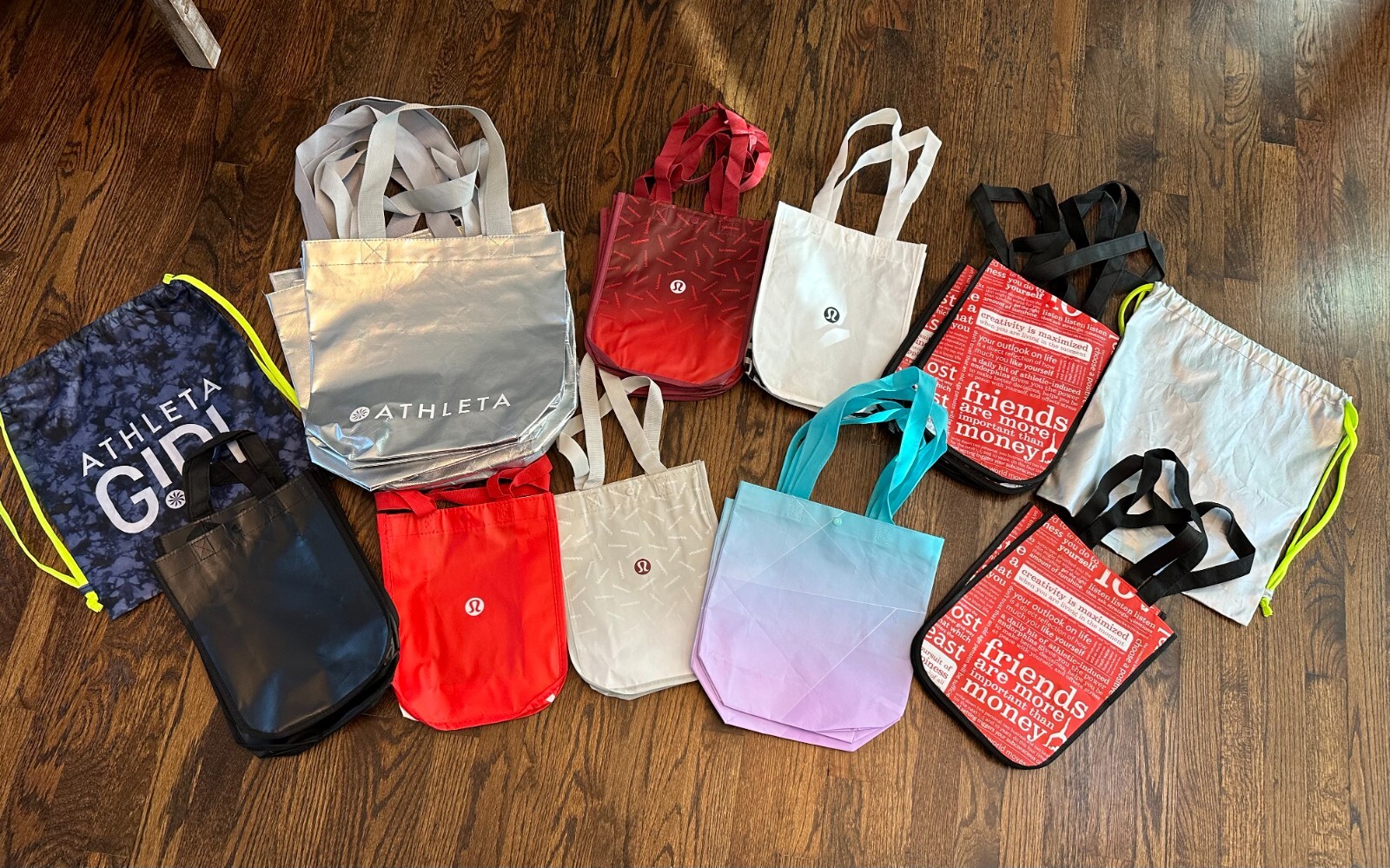 LULULEMON IVIVVA ATHLETA Reusable Logo Tote Shopping Bag Various Colors – Small
