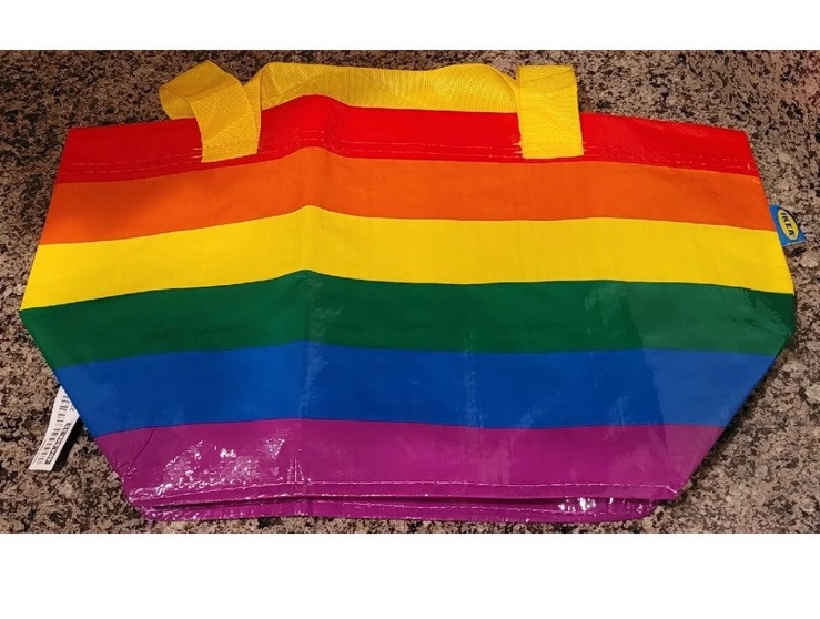 Ikea Limited Edition Rainbow Pride Storstomma Reusable Bag – Small (13 L) – NEW