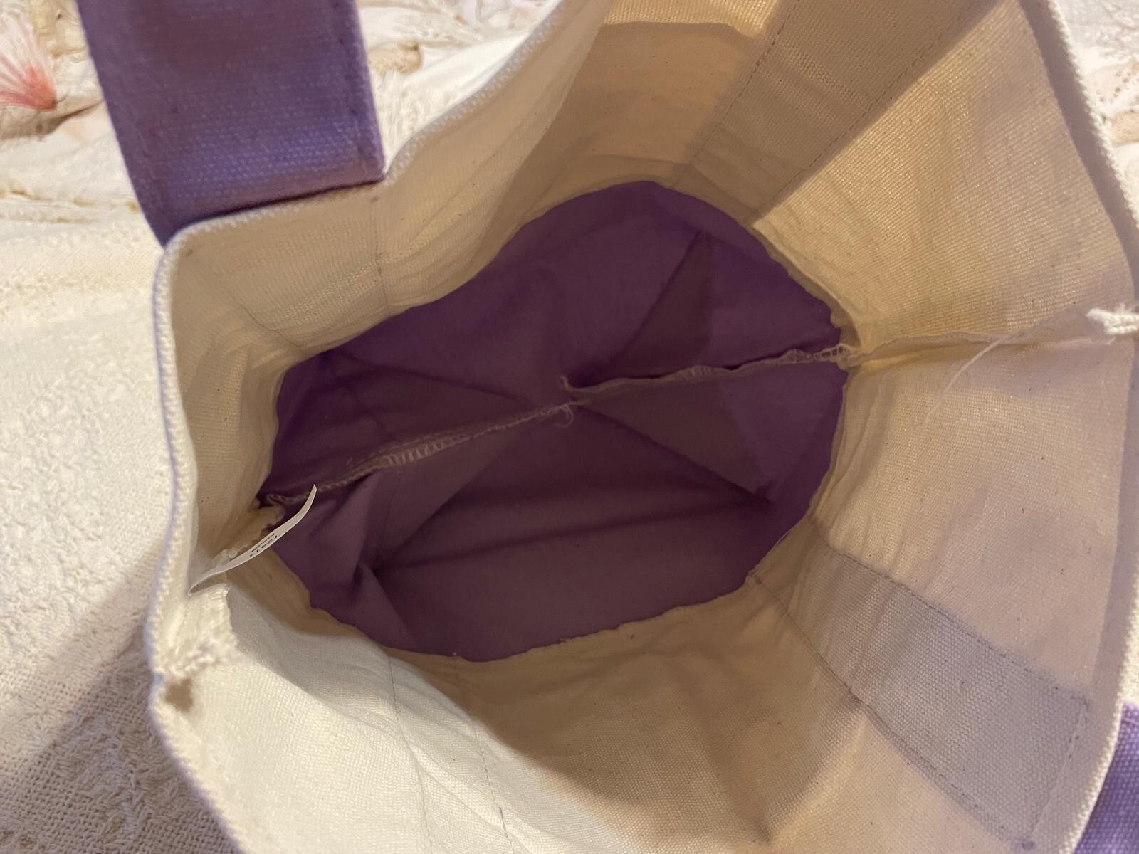 NEW!! Lavender Pastel Trader Joe’s Mini Canvas Tote Bag