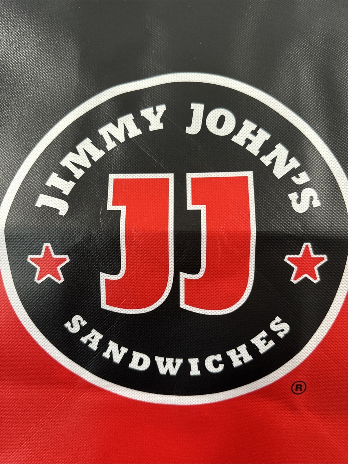 Three Jimmy John’s Sandwiches Extra Large Tote Bags 18″x15.5″x13″