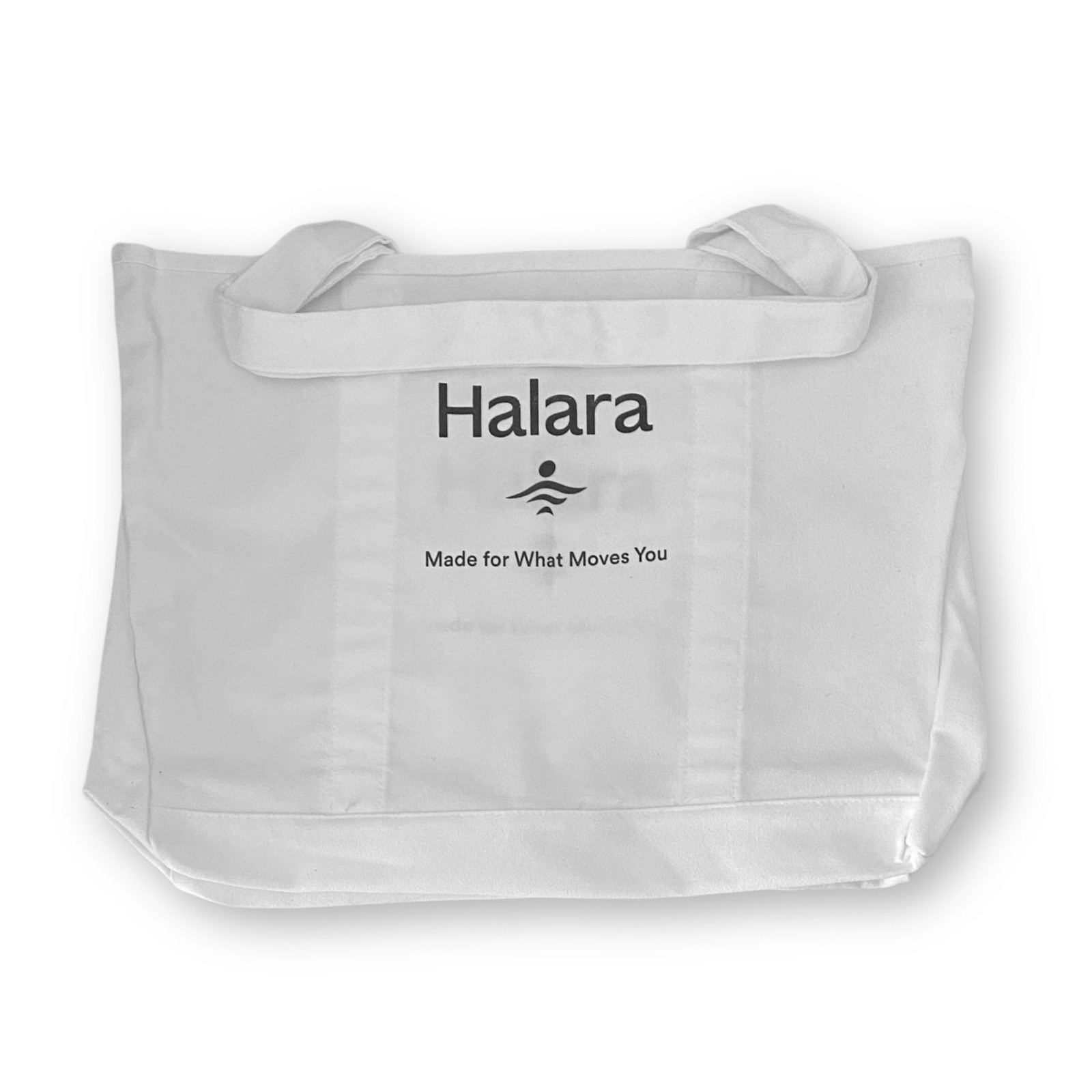 Halara Letter Print Casual White Canvas Tote Bag Made For What Moves You