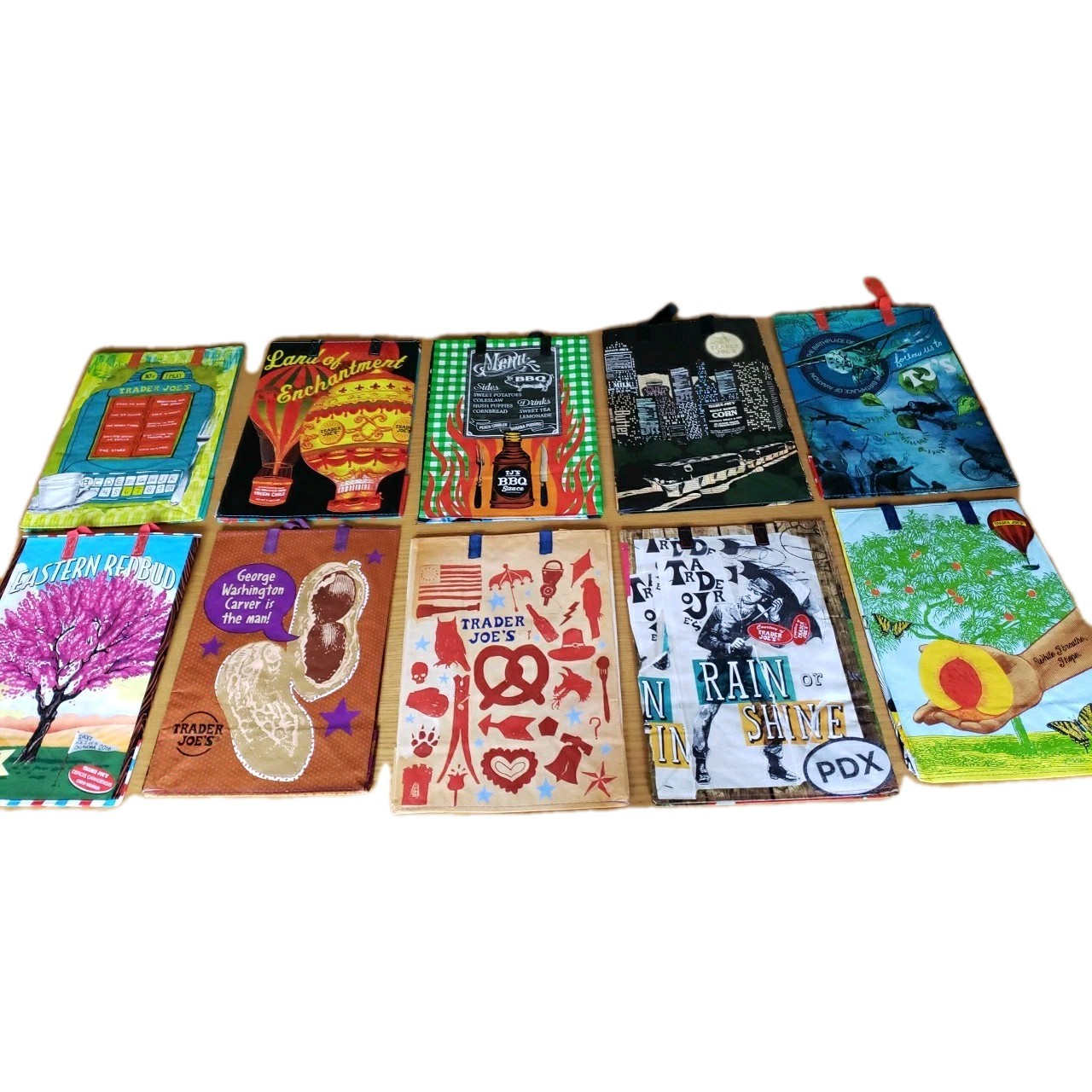 1x NEW Trader Joe’s Eco Reusable Shopping Gift Tote Bag PICK ONE (1) FREE SHIP