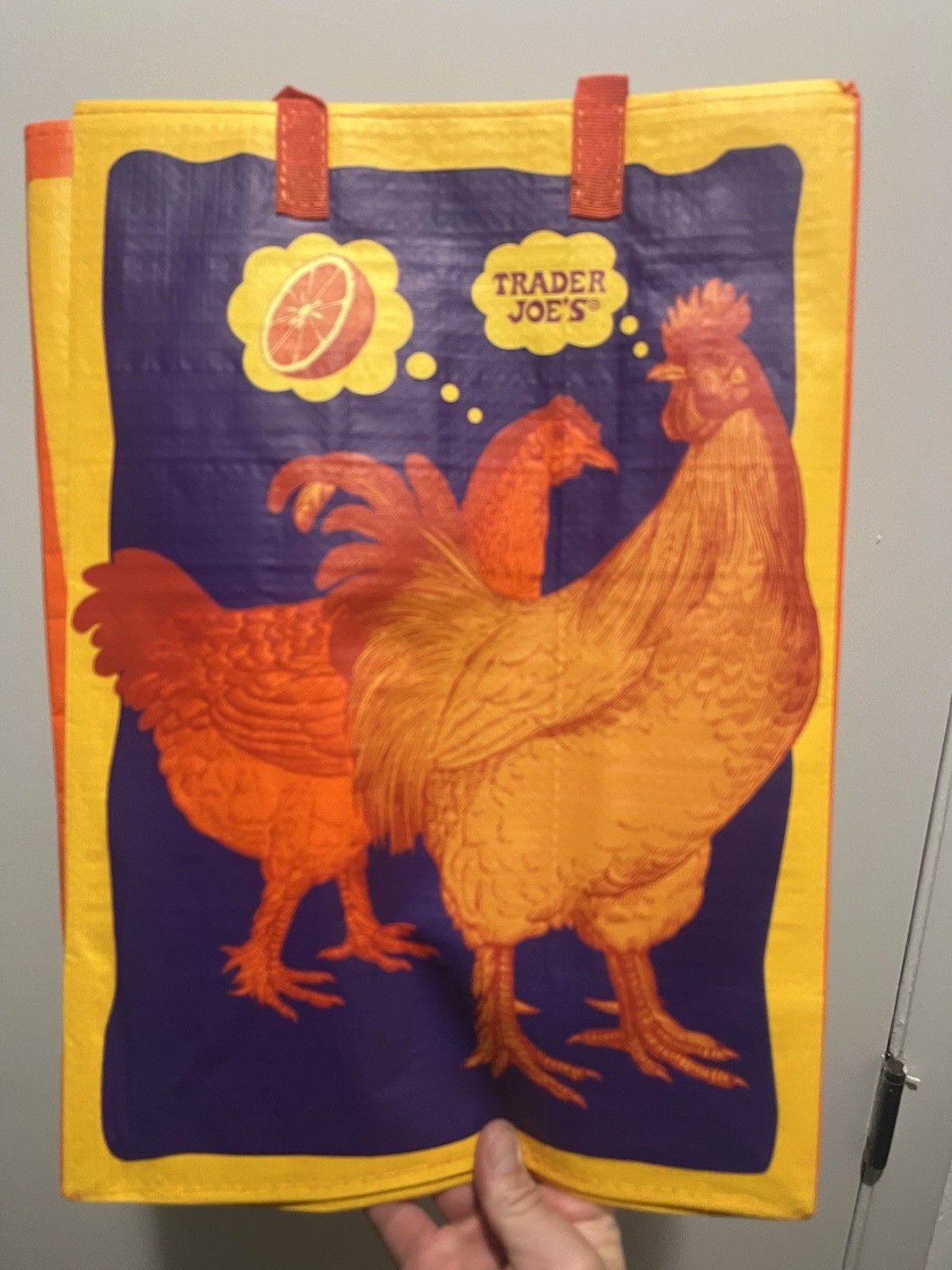 NEW Trader Joe’s Rare ORANGE CHICKEN Reusable State Mystery Bag Grocery Shopping