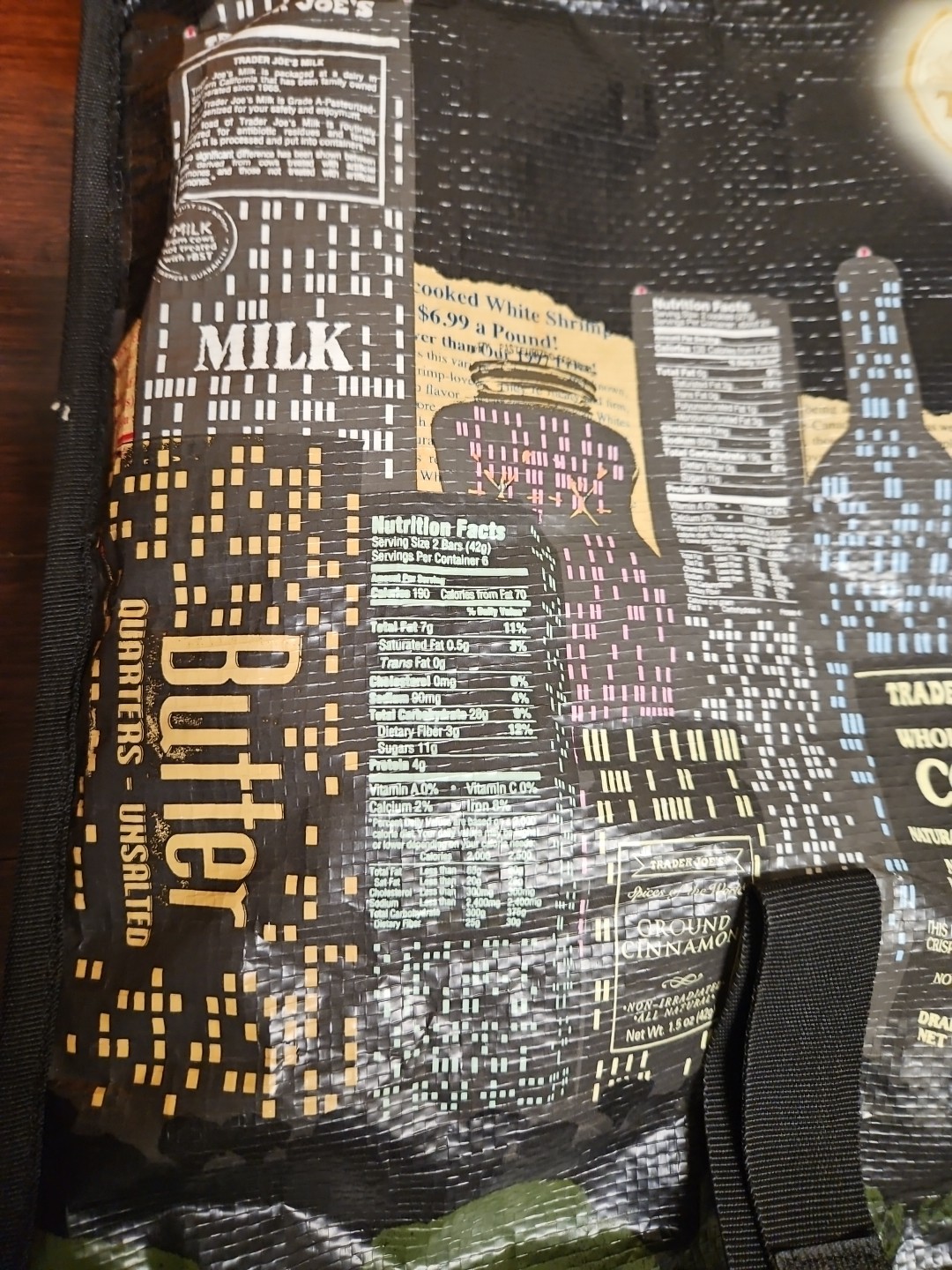 Trader Joe’s ROLLING BAG Nocturne Night View Tote Bag ~ ONE OF A KIND VERY RARE!