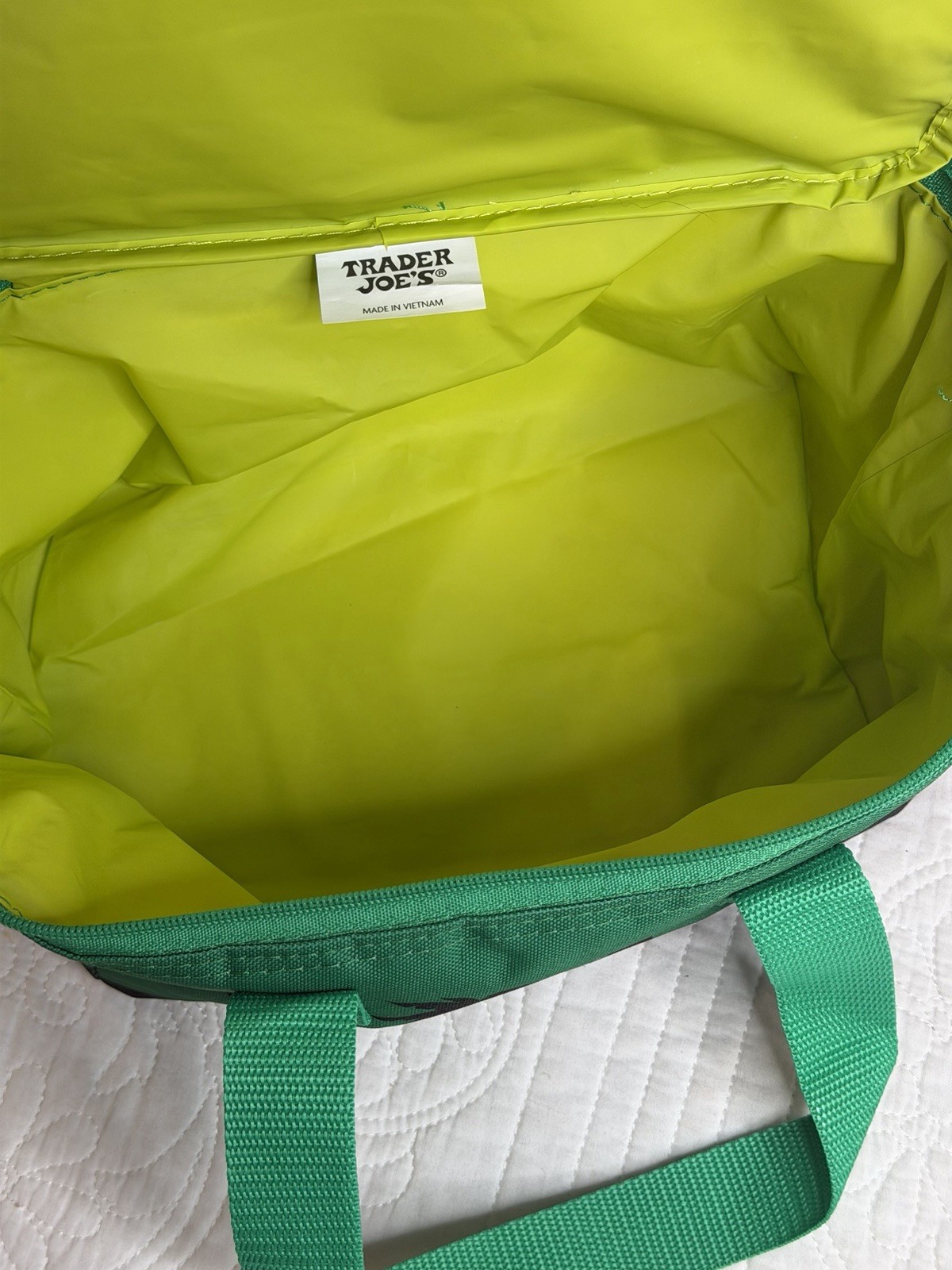 Trader Joe’s Mini Insulated Bag 1.5 Gallon: Green NWOT