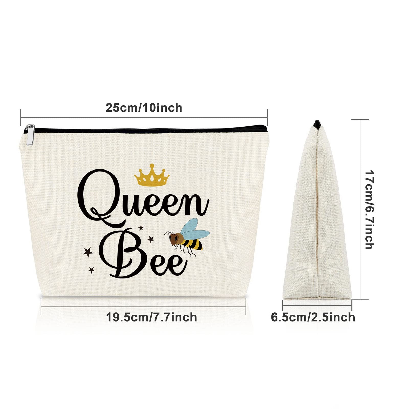 Sazuwu Bee Themed Gifts for Women Makeup Bag Lover Queen