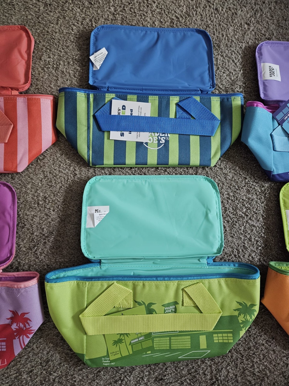 Trader Joe’s 2026 Mini Insulated Cooler Tote Limited Edition SET OF 6!