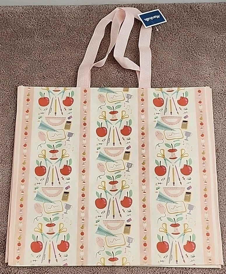 TJ MAXX – School Supplies – Teachers – Large Reusable Shopping Tote Eco Bag