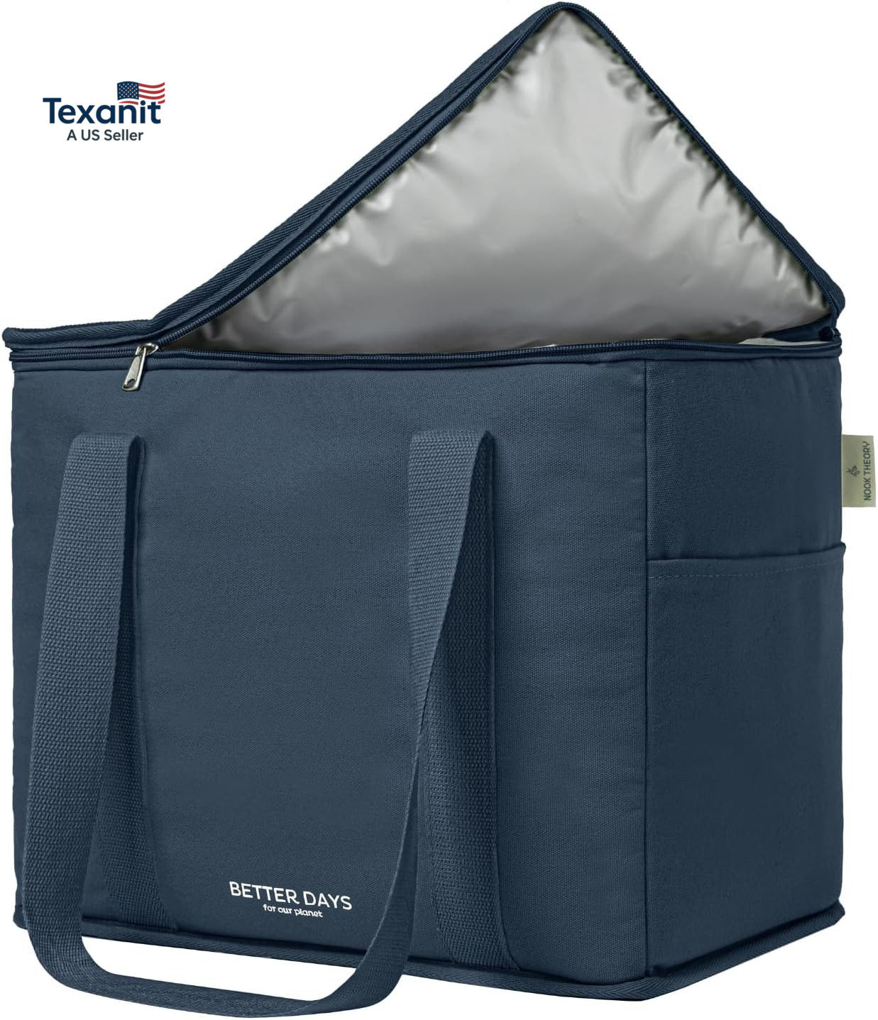Reusable Insulated Grocery Bag – Leak Proof, X Large Cooler Bag – Insulated Shop