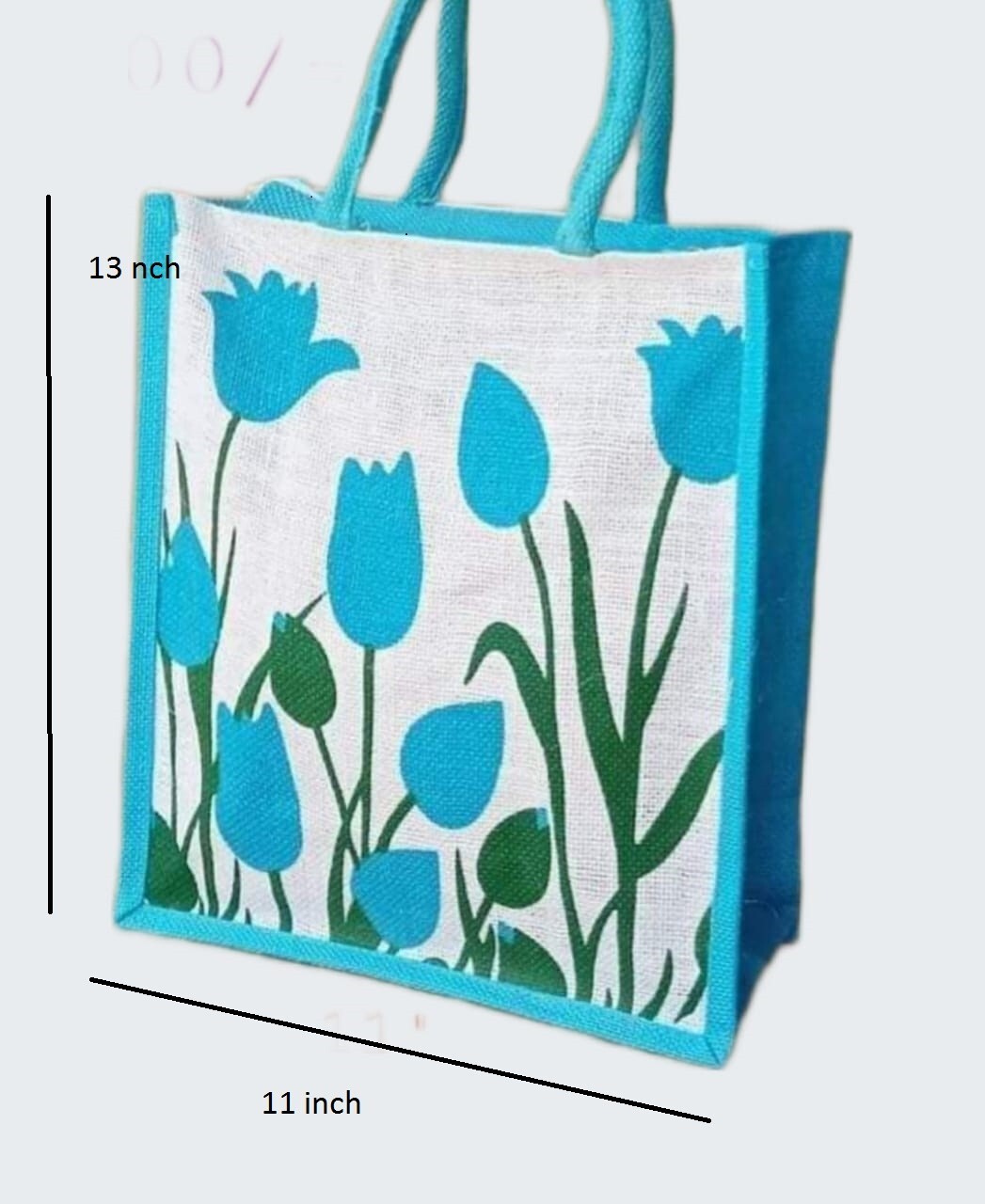 Gunny Shopping Bag 11×13 Durable Washable Reusable Ecofriendly Painted Bulk New