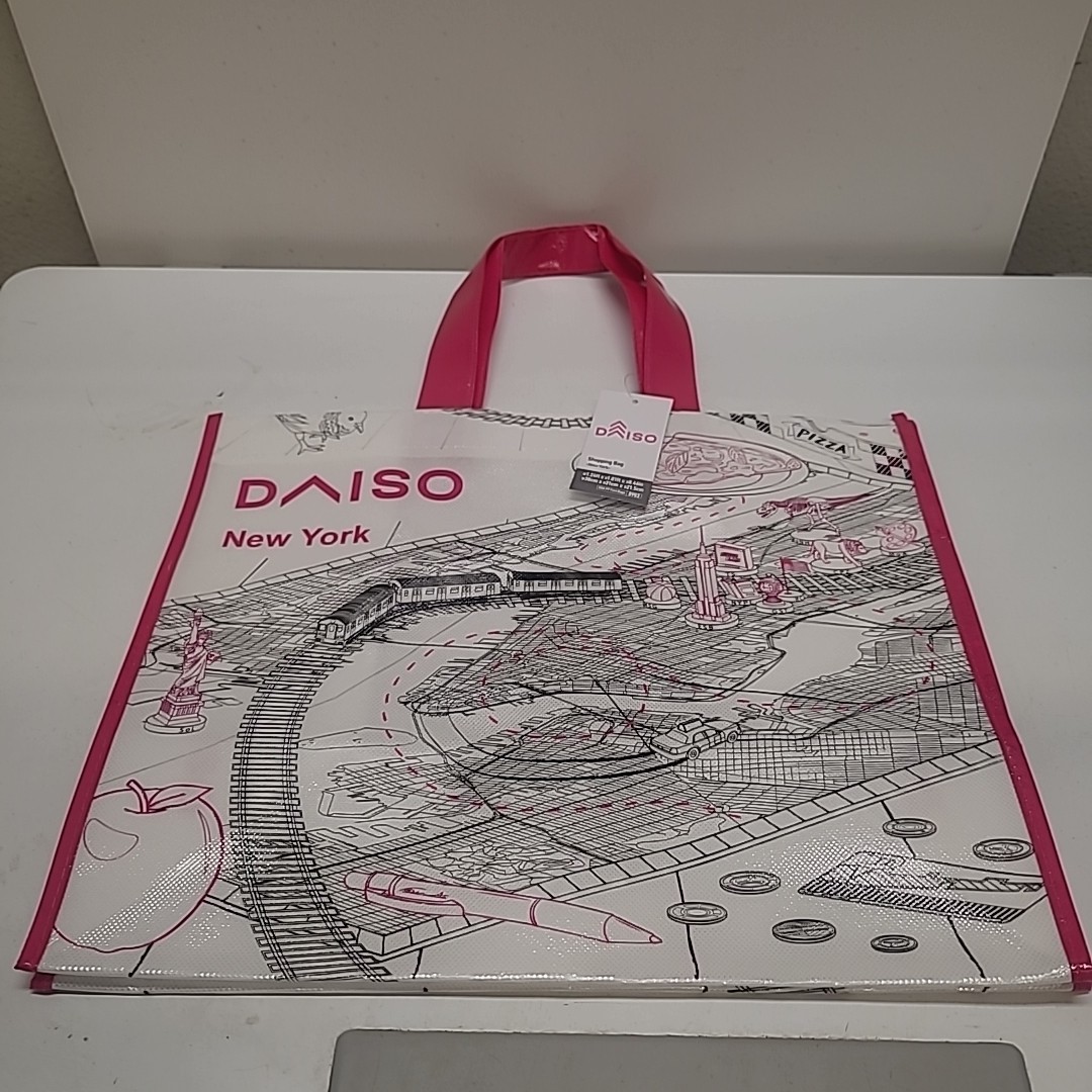 Daiso Japan New York Reusable Grocery Shopping Tote Bag Medium 15x12x8″ NWT